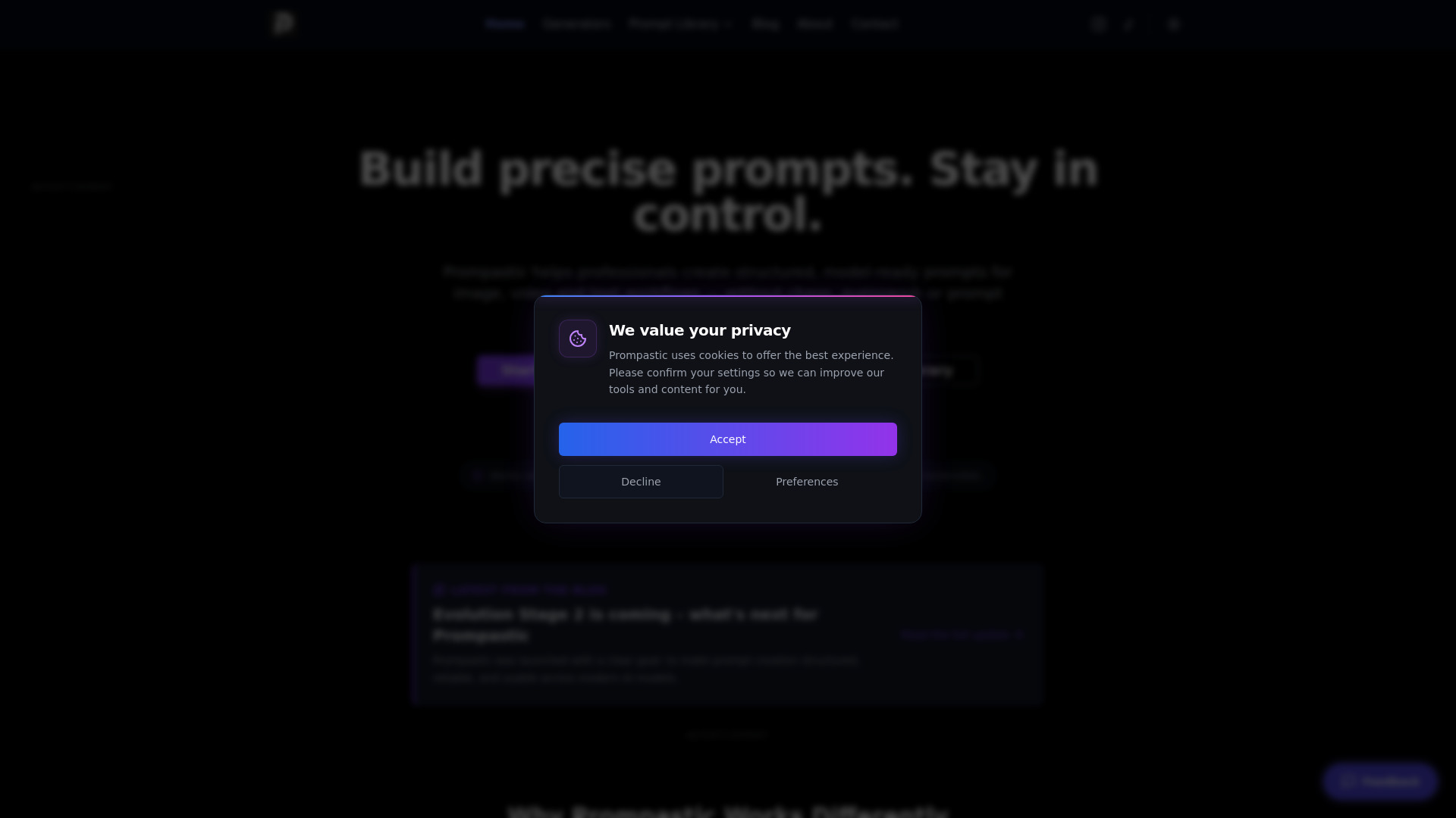 Prompastic screenshot