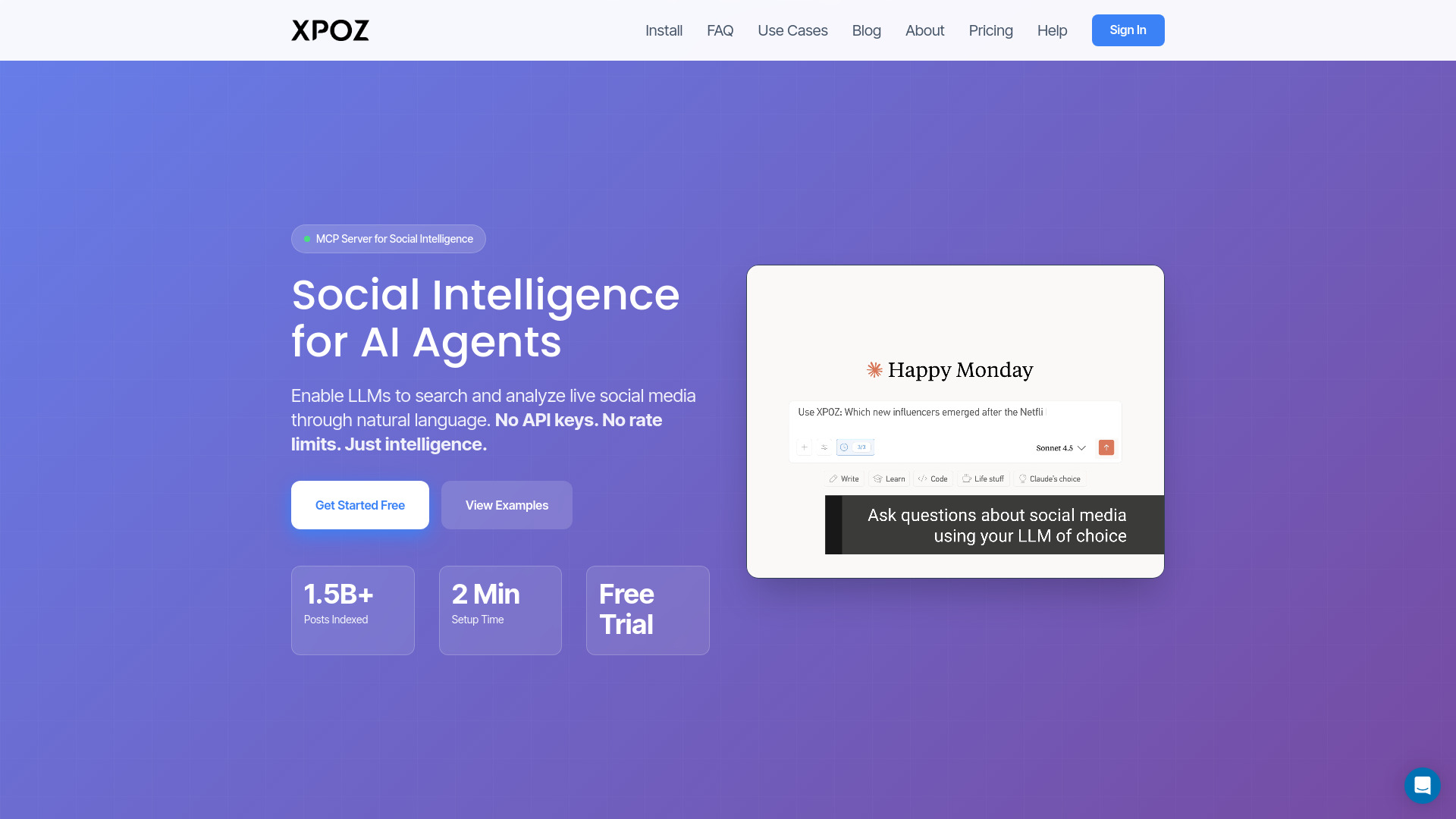 Xpoz MCP screenshot