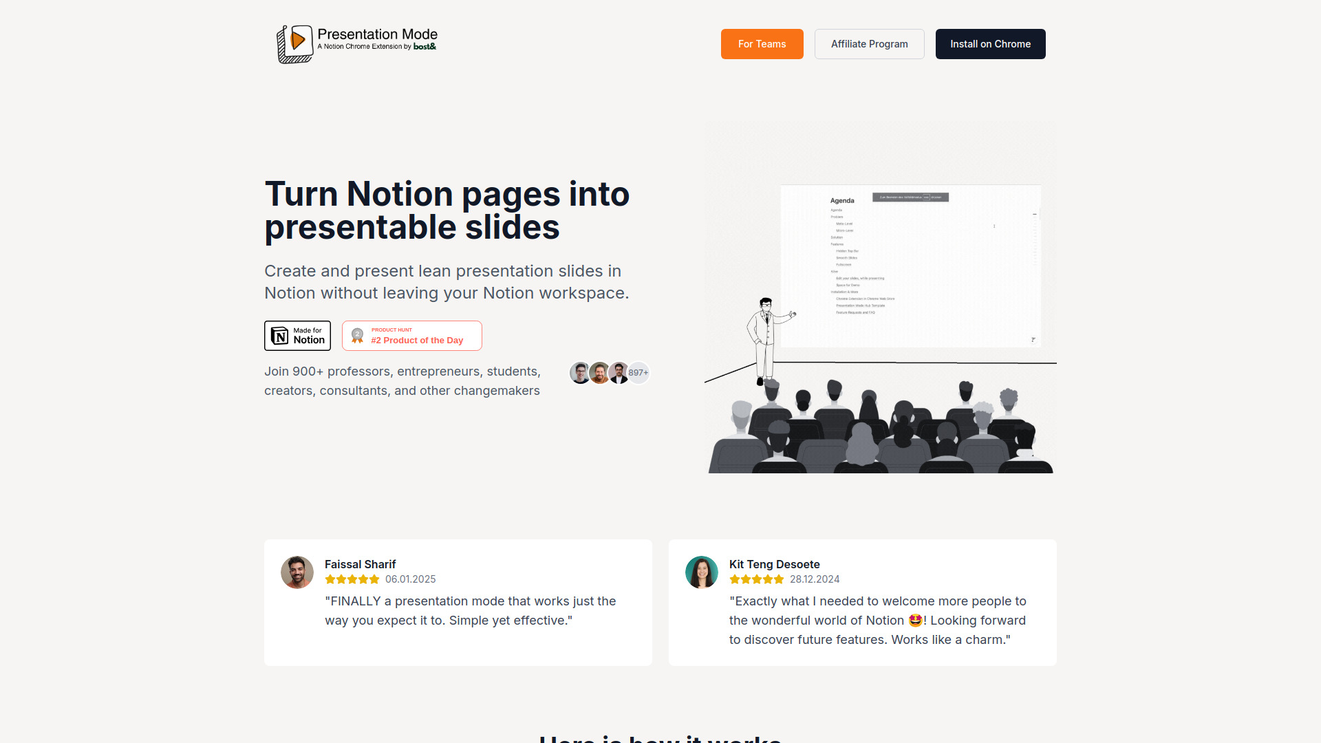 Presentation Mode for Notion screenshot