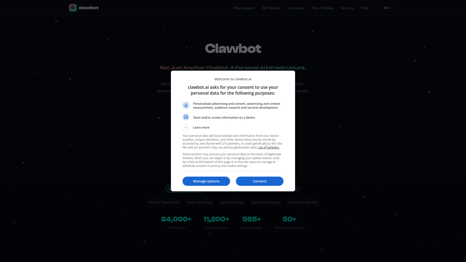 clawbot screenshot