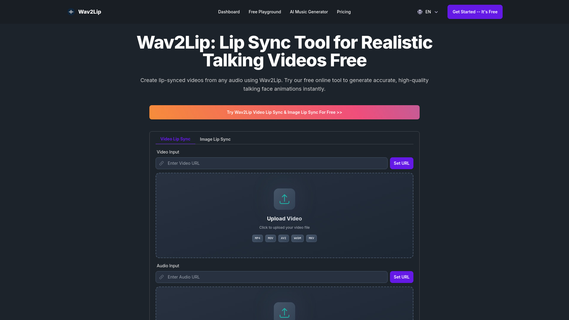 Wav2Lip screenshot