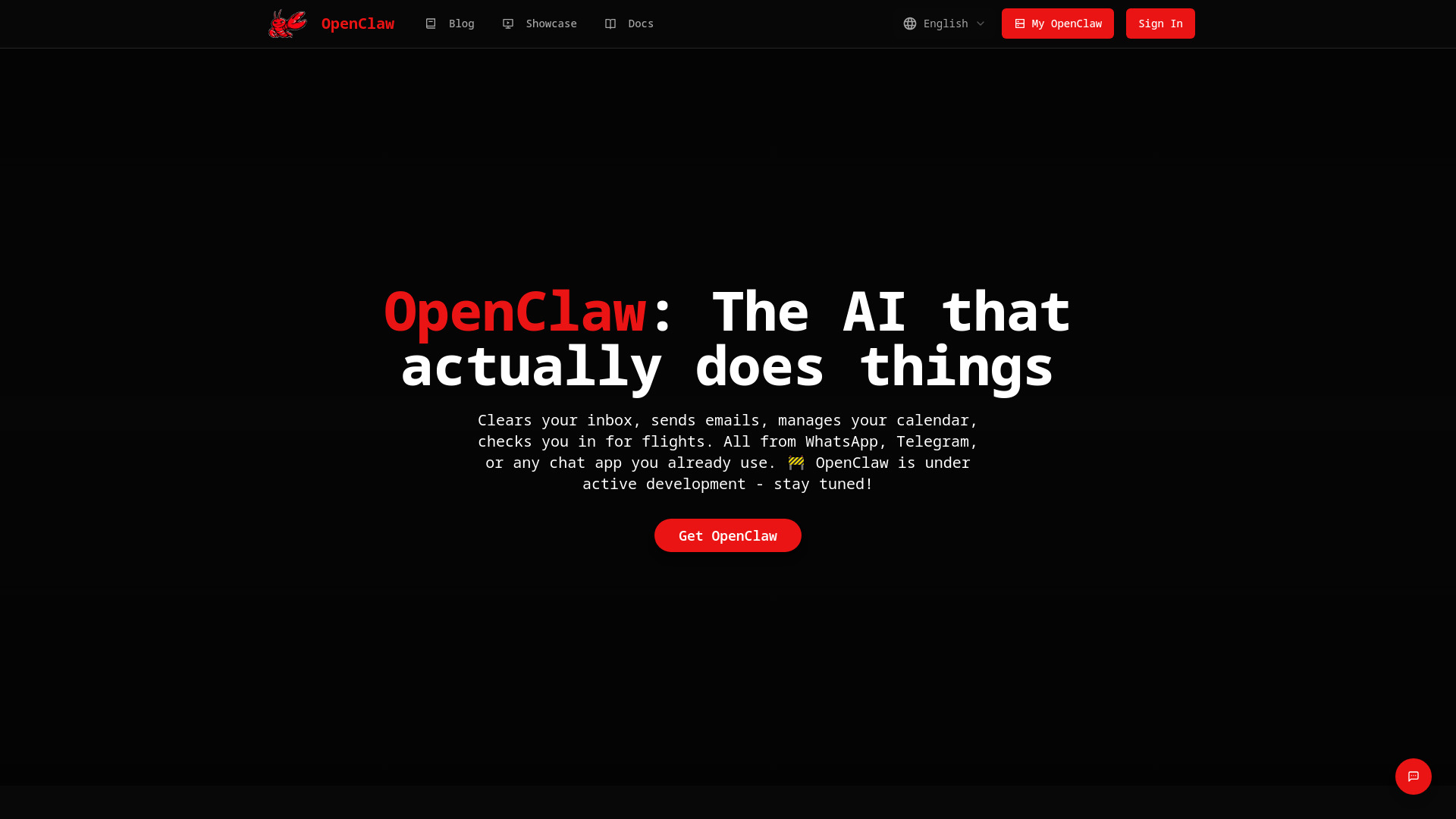 OpenClaw screenshot