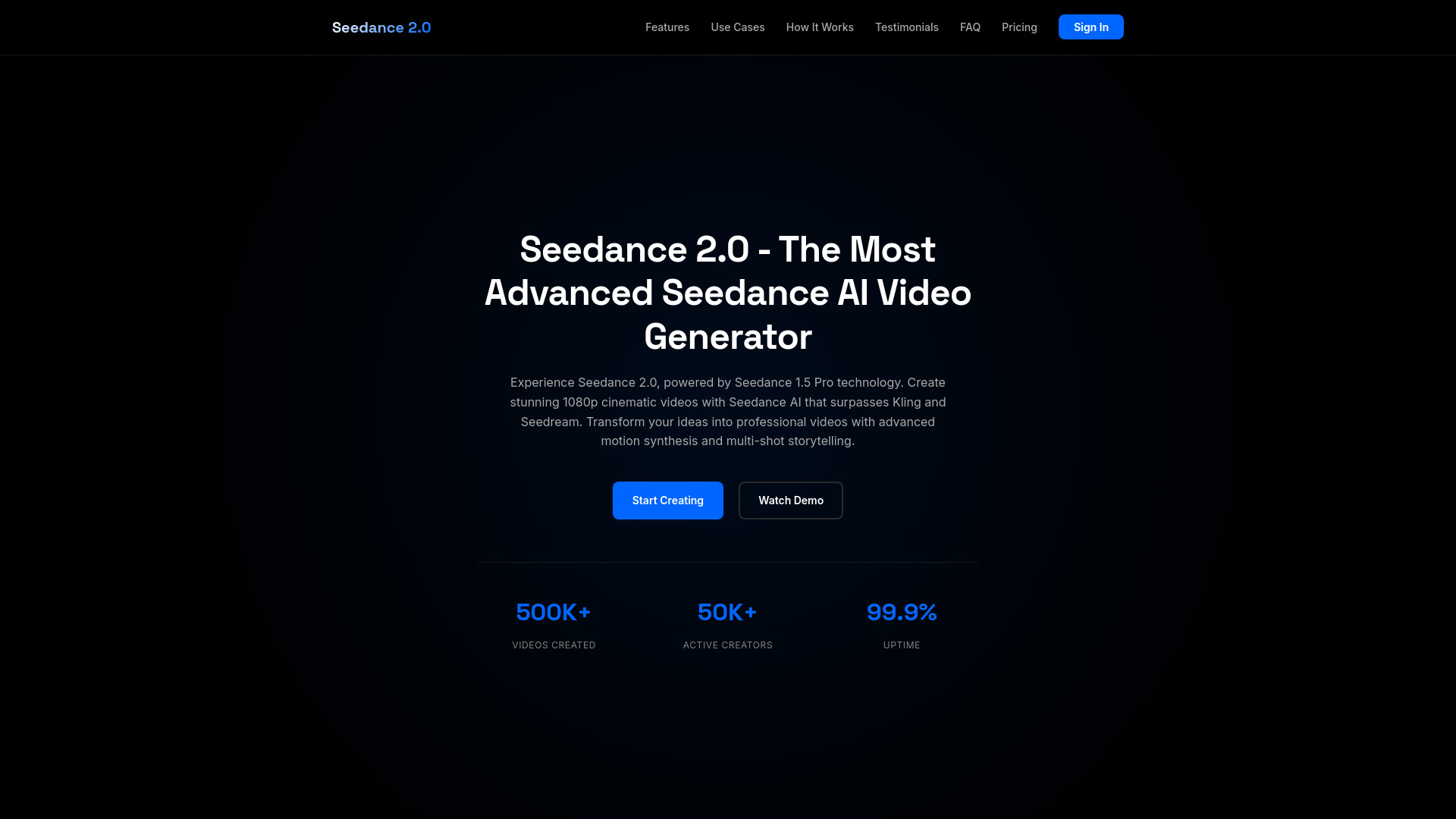 Seedance 2.0 screenshot