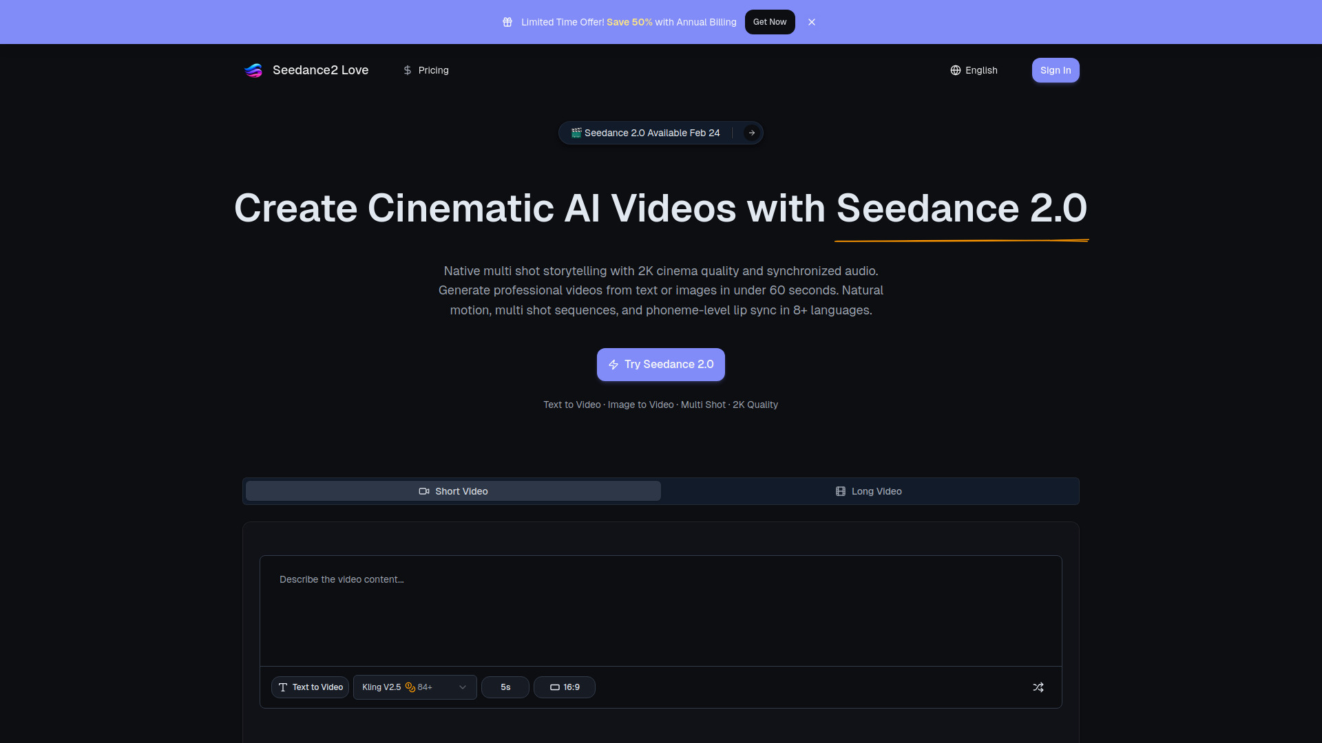 Seedance2 Love screenshot