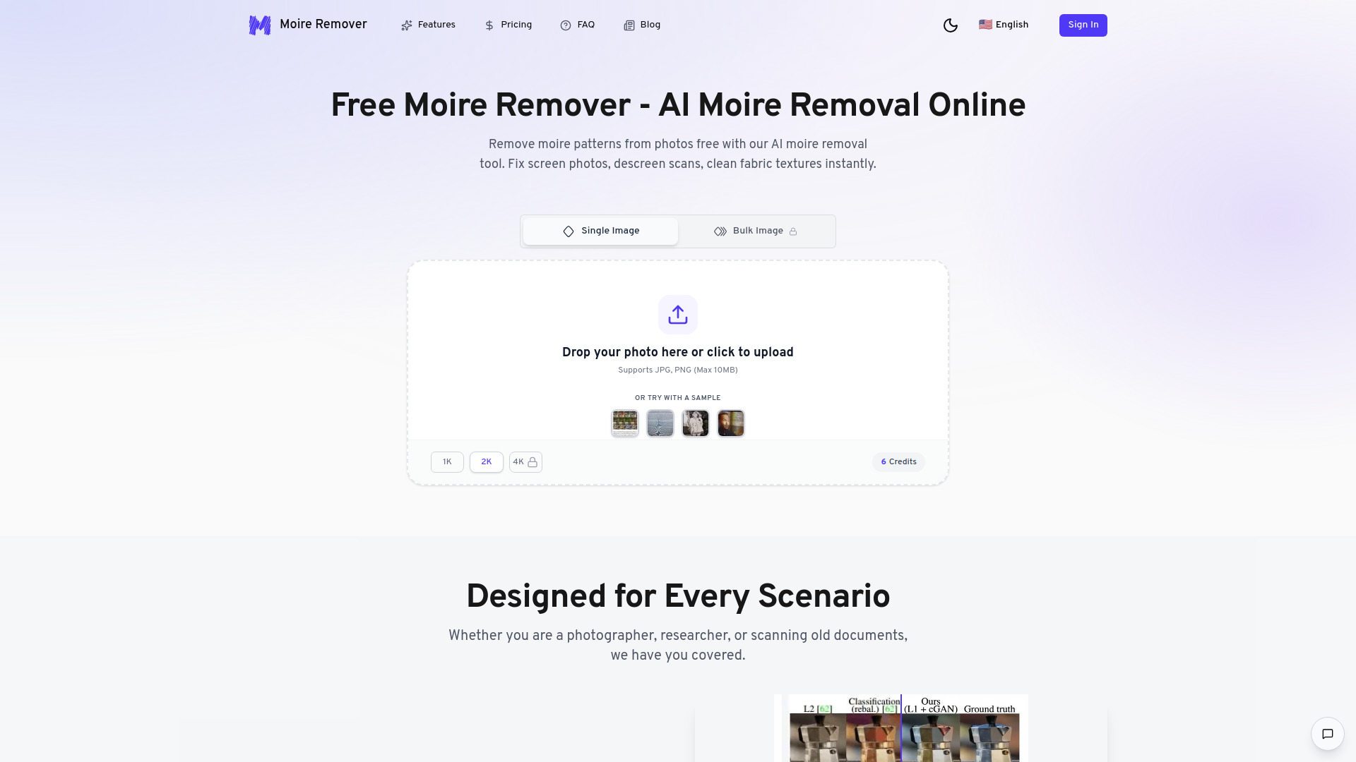 AI Moire Remover screenshot