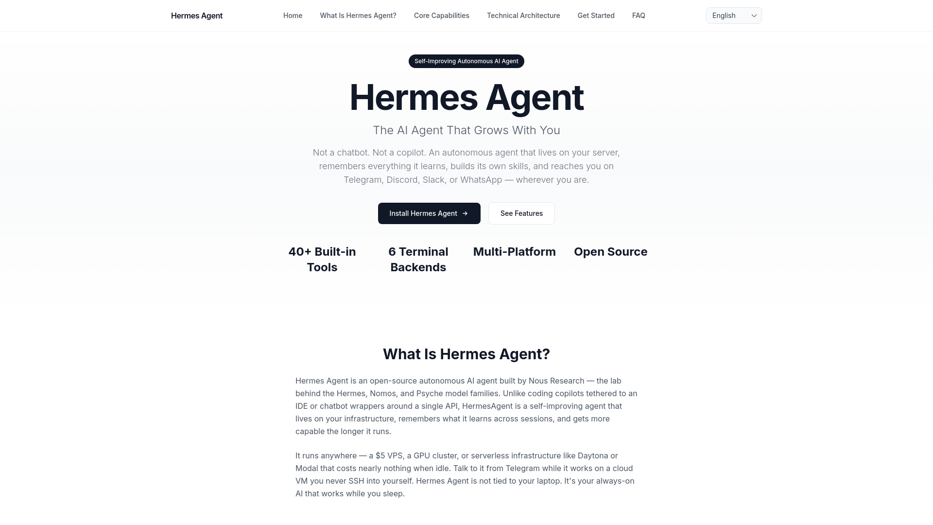 Hermes Agent screenshot