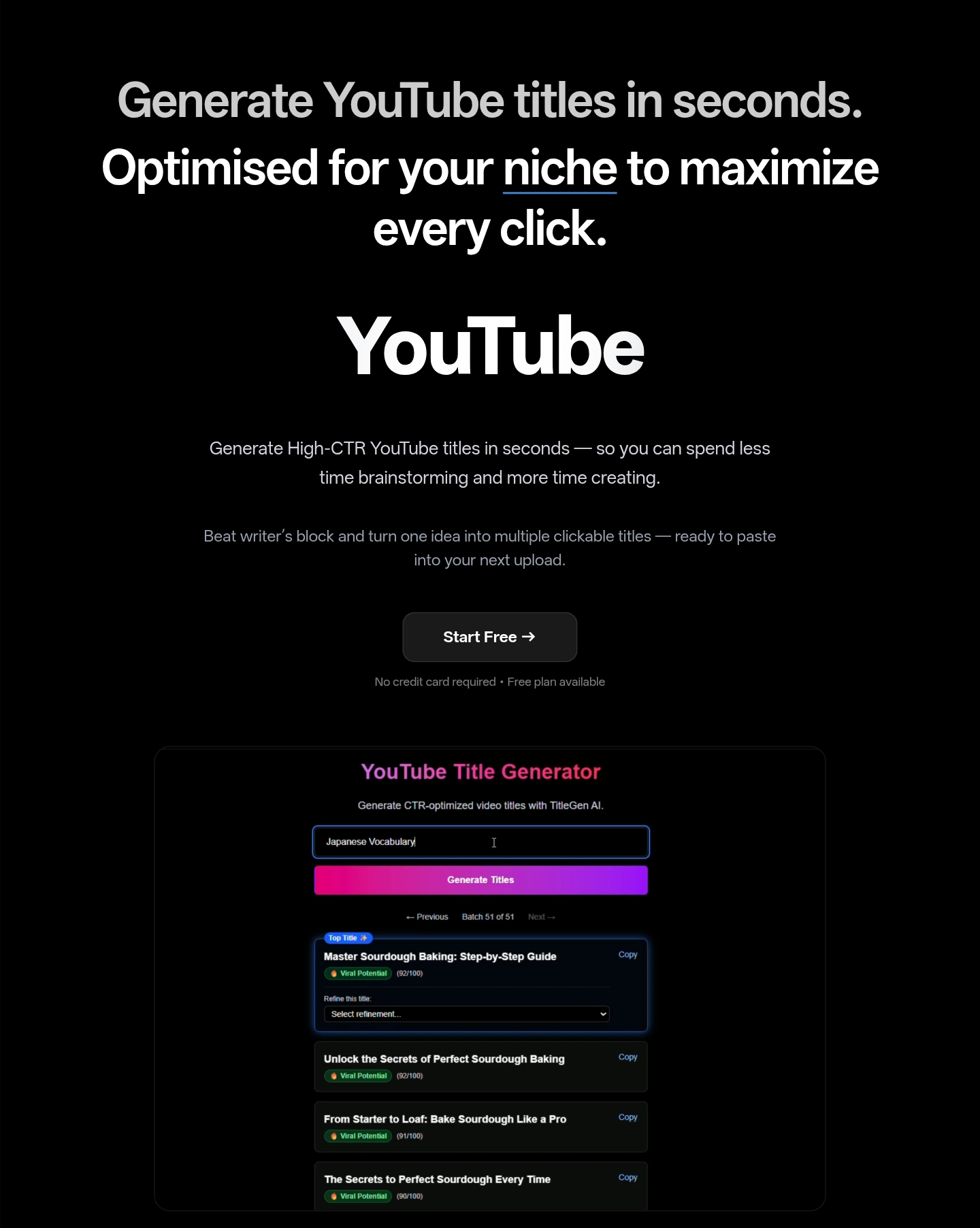 TitleGen screenshot