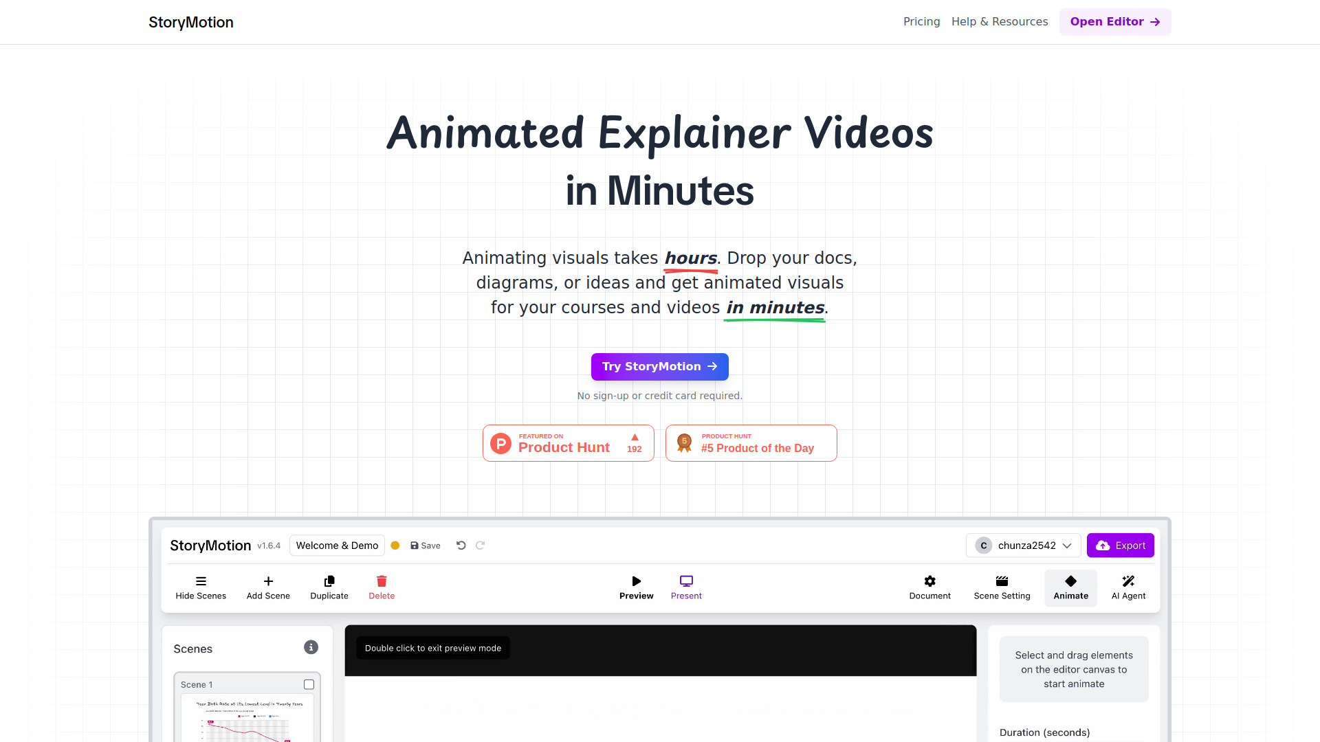 StoryMotion screenshot
