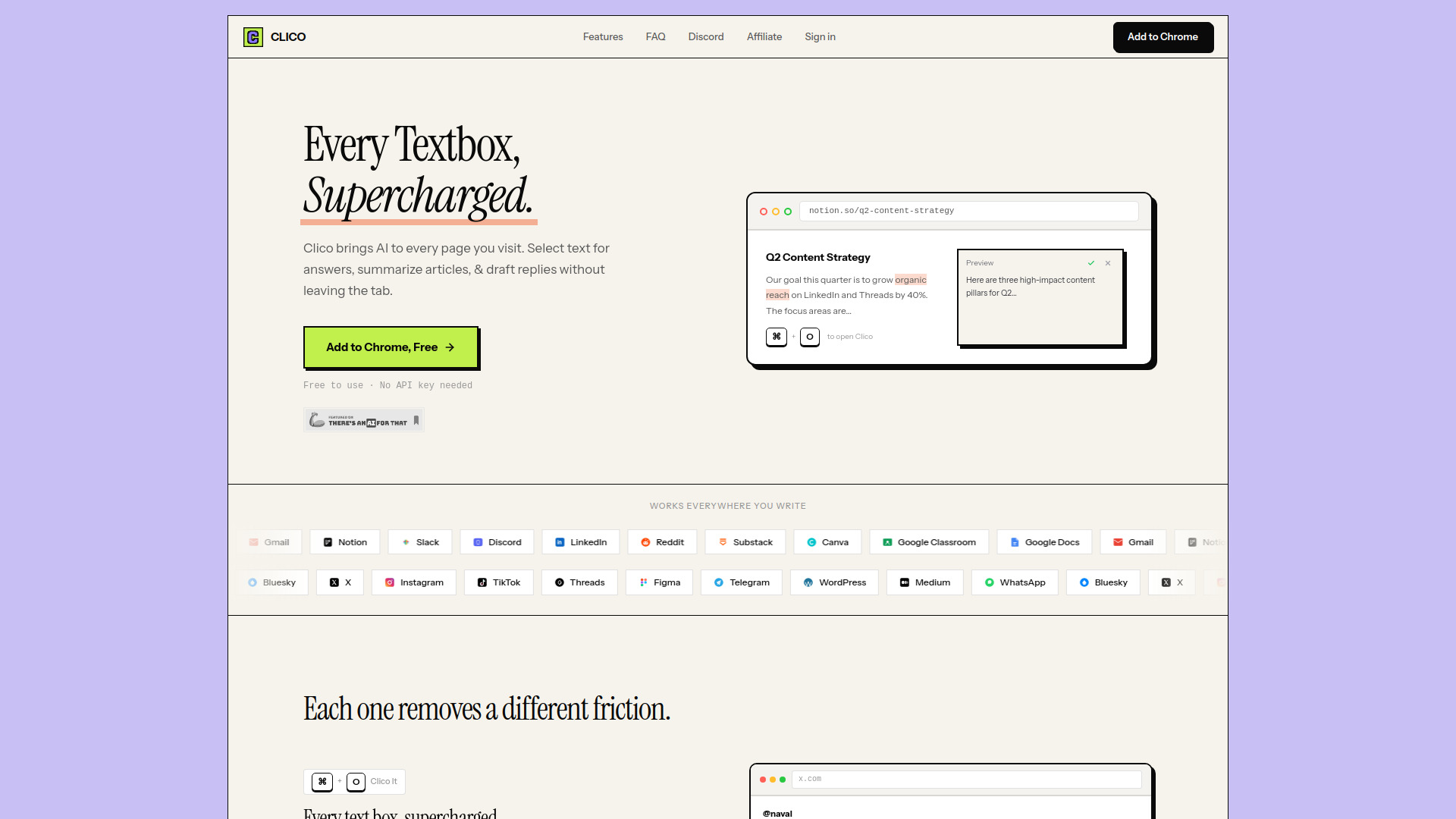 Clico screenshot