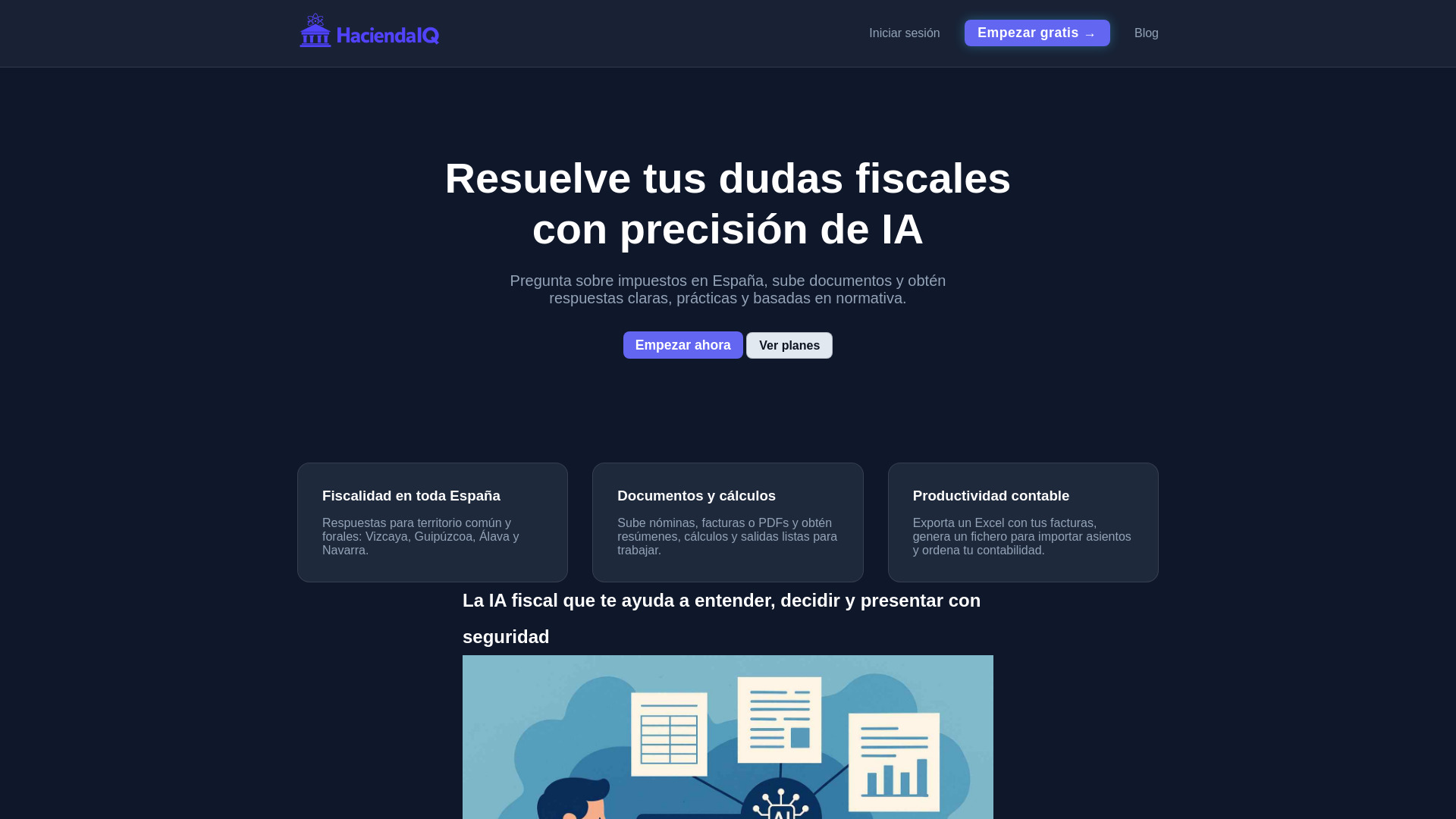 HaciendaIQ screenshot