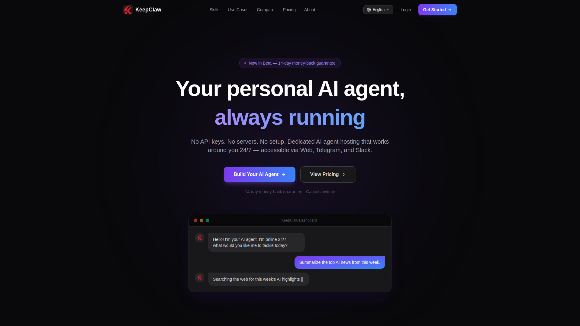 KeepClaw screenshot