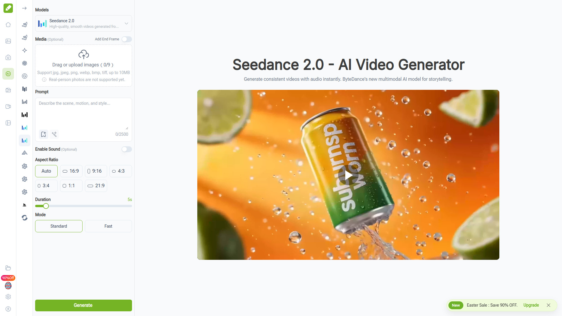 Seedance 2.0 screenshot