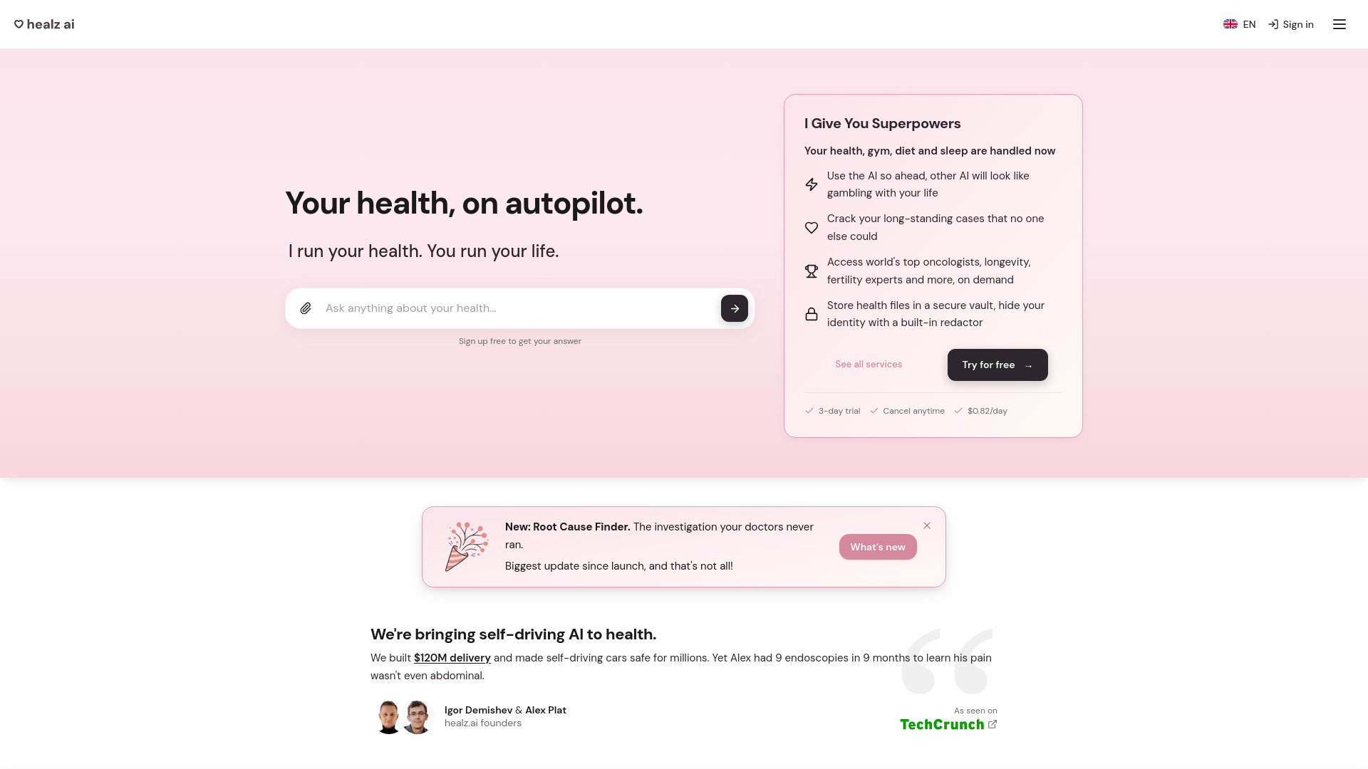 Healz.AI screenshot