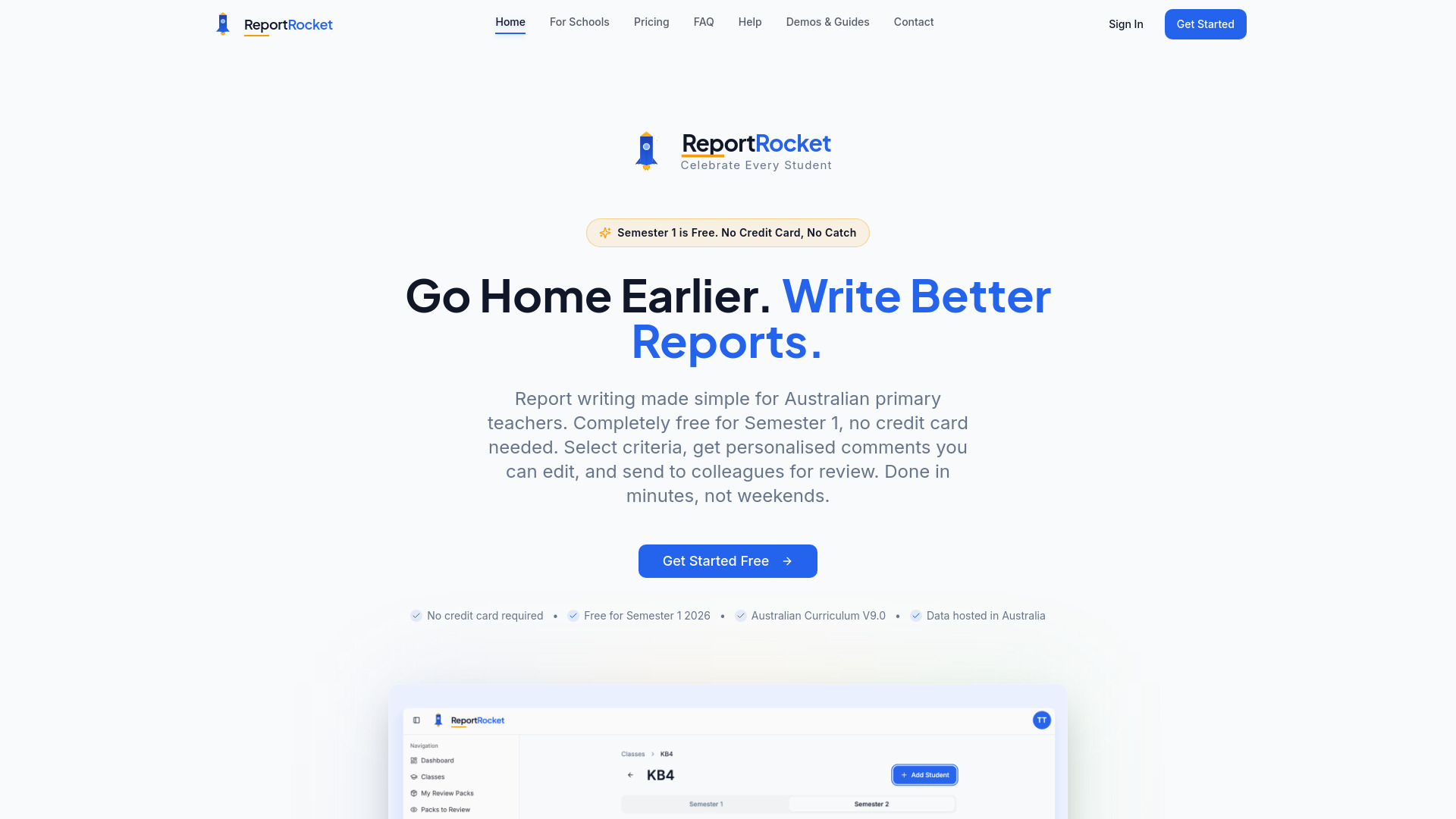 ReportRocket screenshot