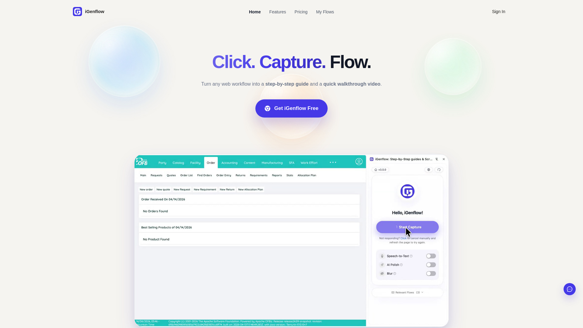 iGenflow screenshot