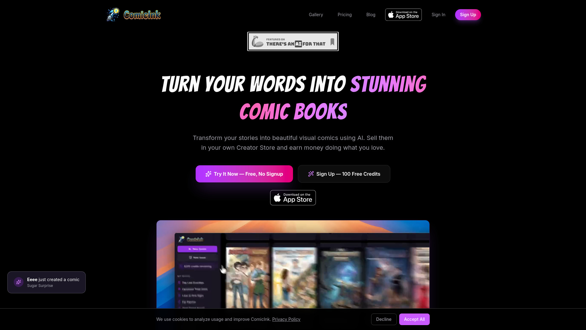 ComicInk screenshot