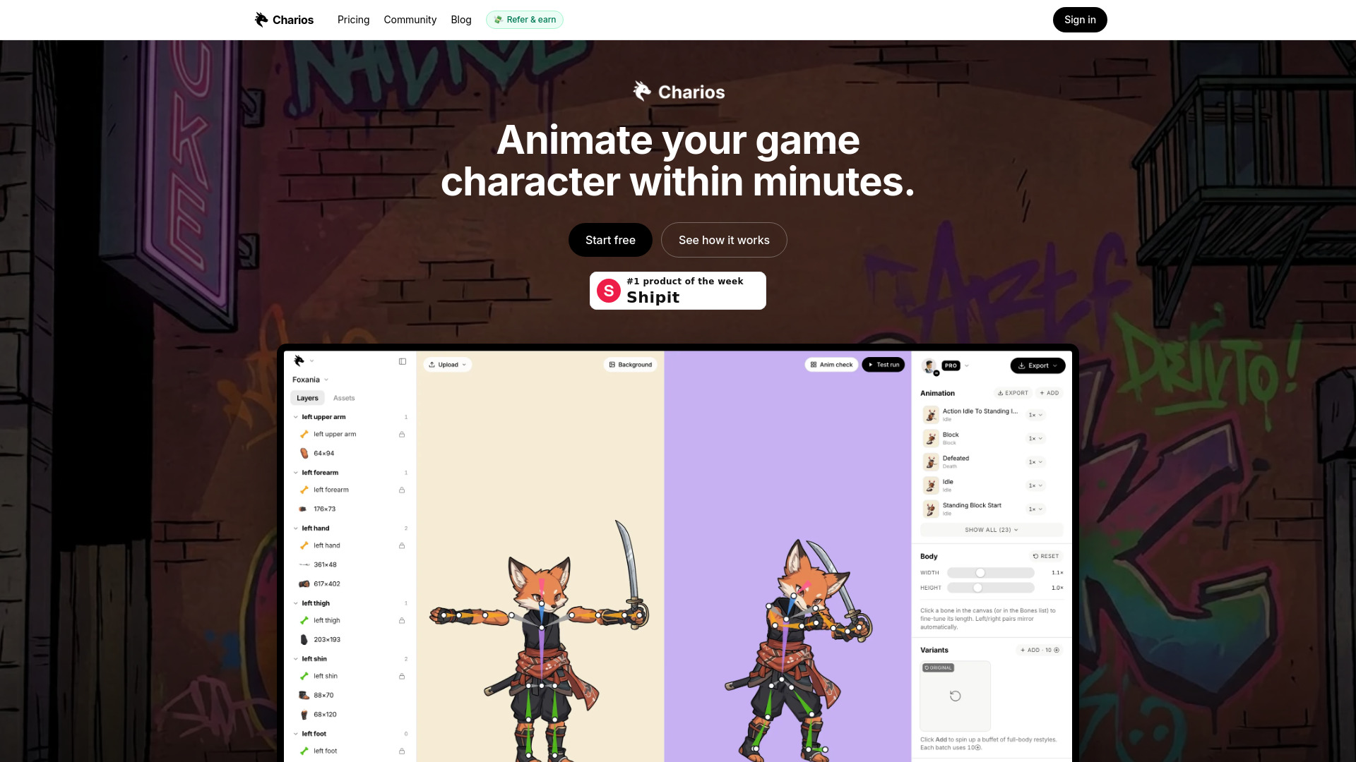 Charios screenshot