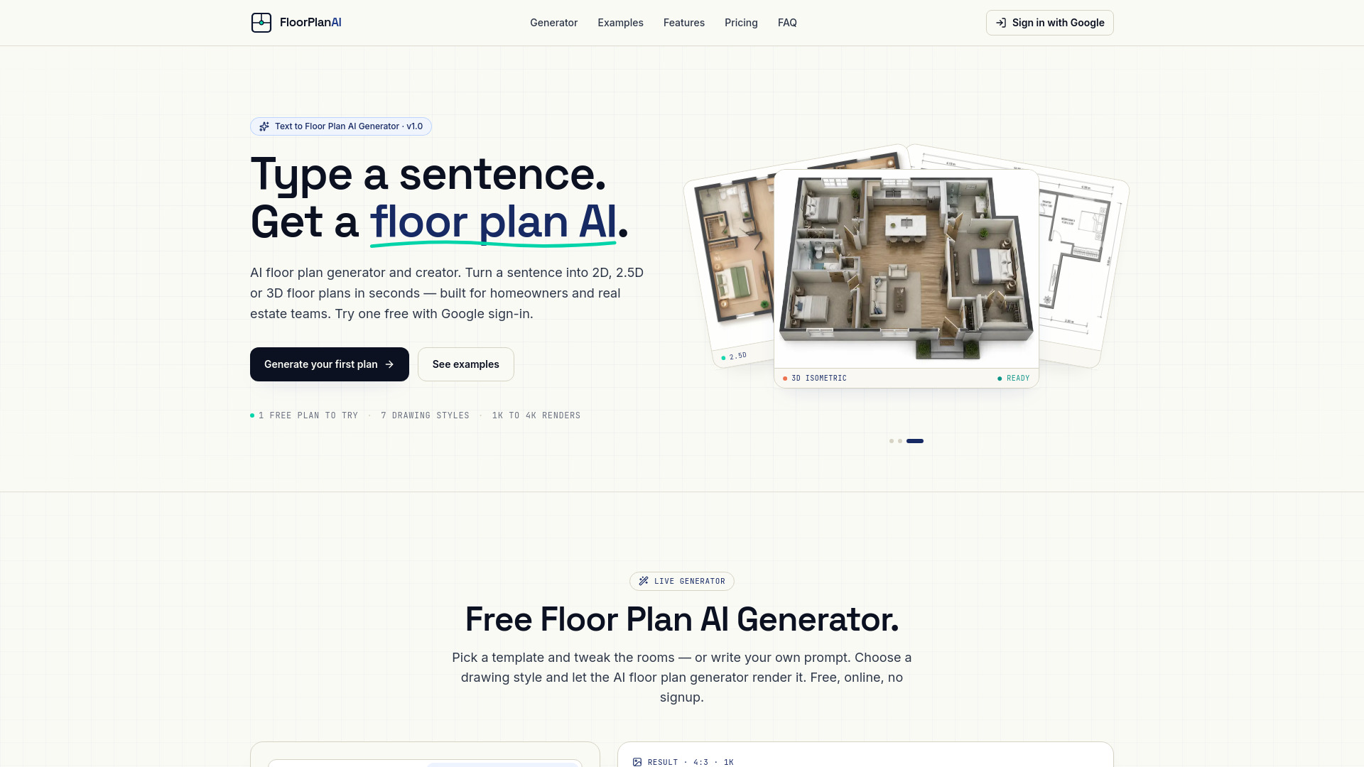 floor plan AI screenshot