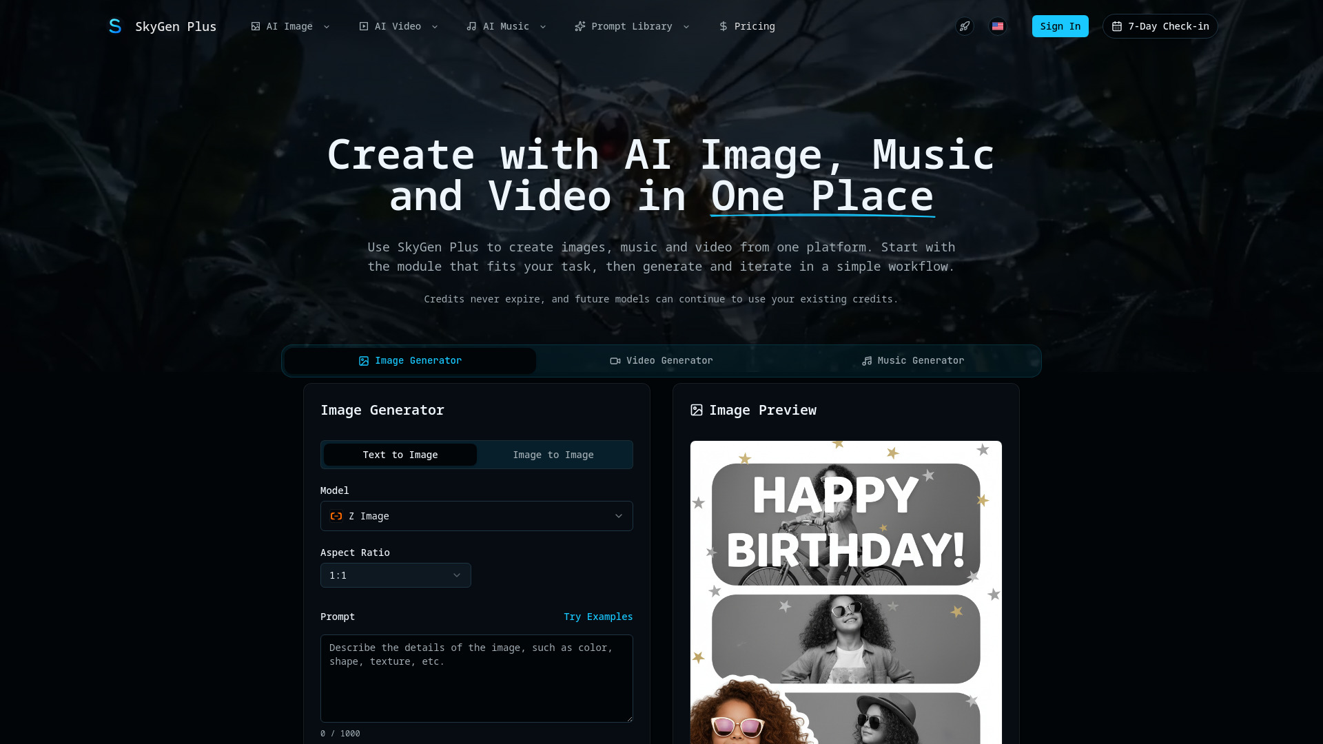 SkyGen Plus screenshot