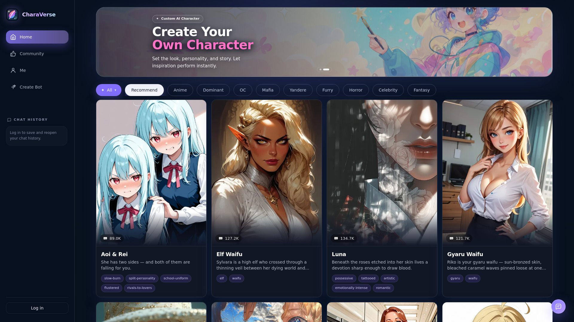 Charaverse AI screenshot