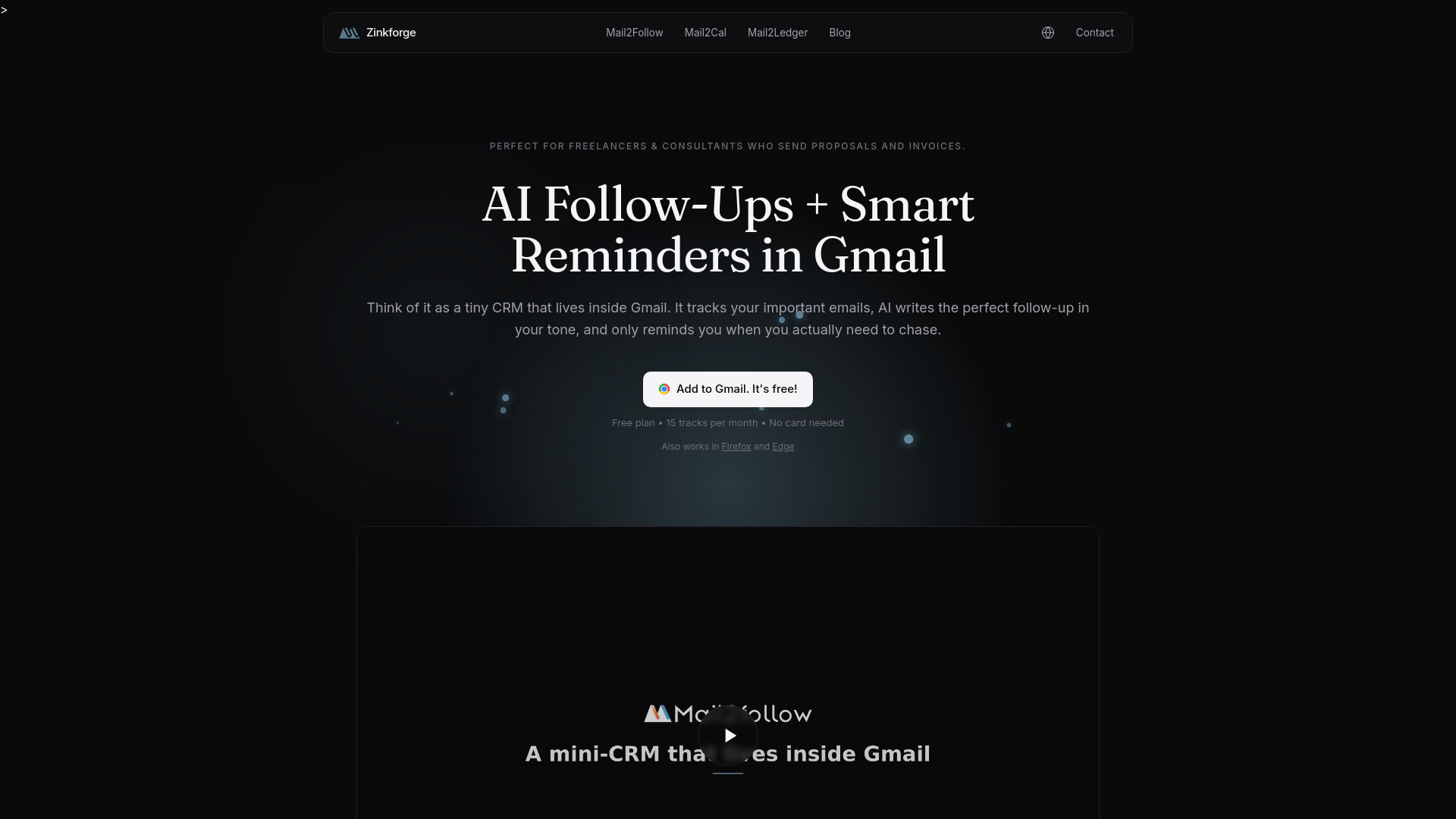 Mail2Follow screenshot