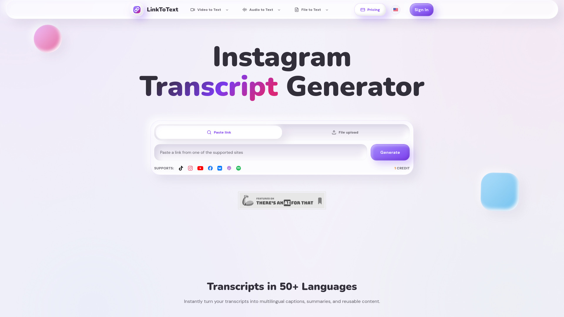 Link To Text screenshot