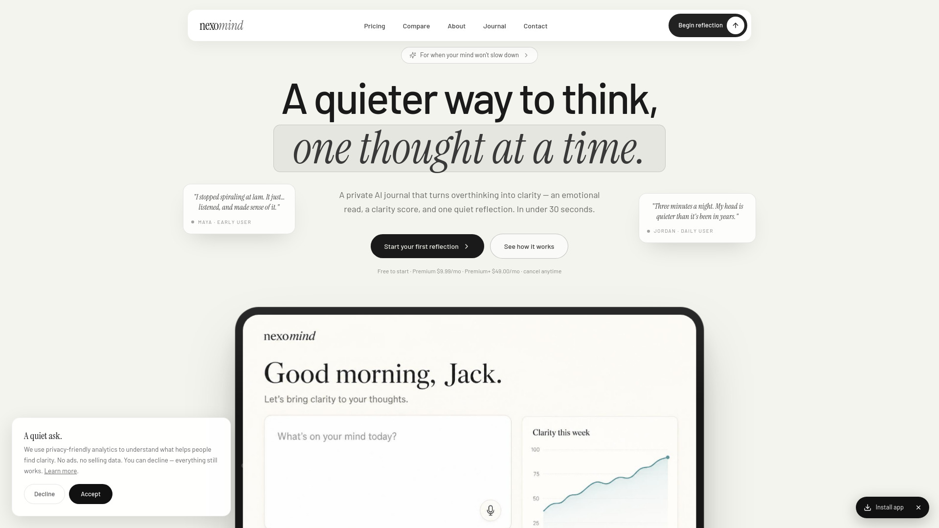 NexoMind screenshot