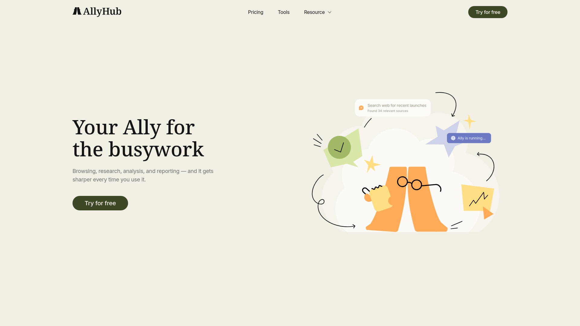 Allyhub screenshot