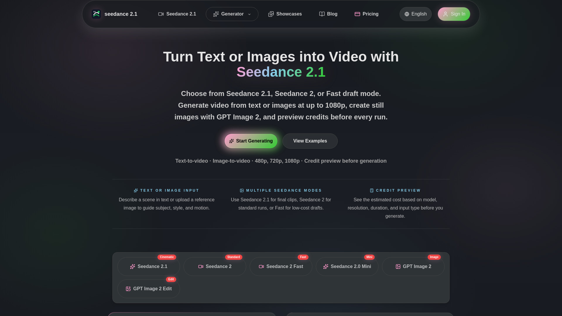 seedance 2.1 screenshot