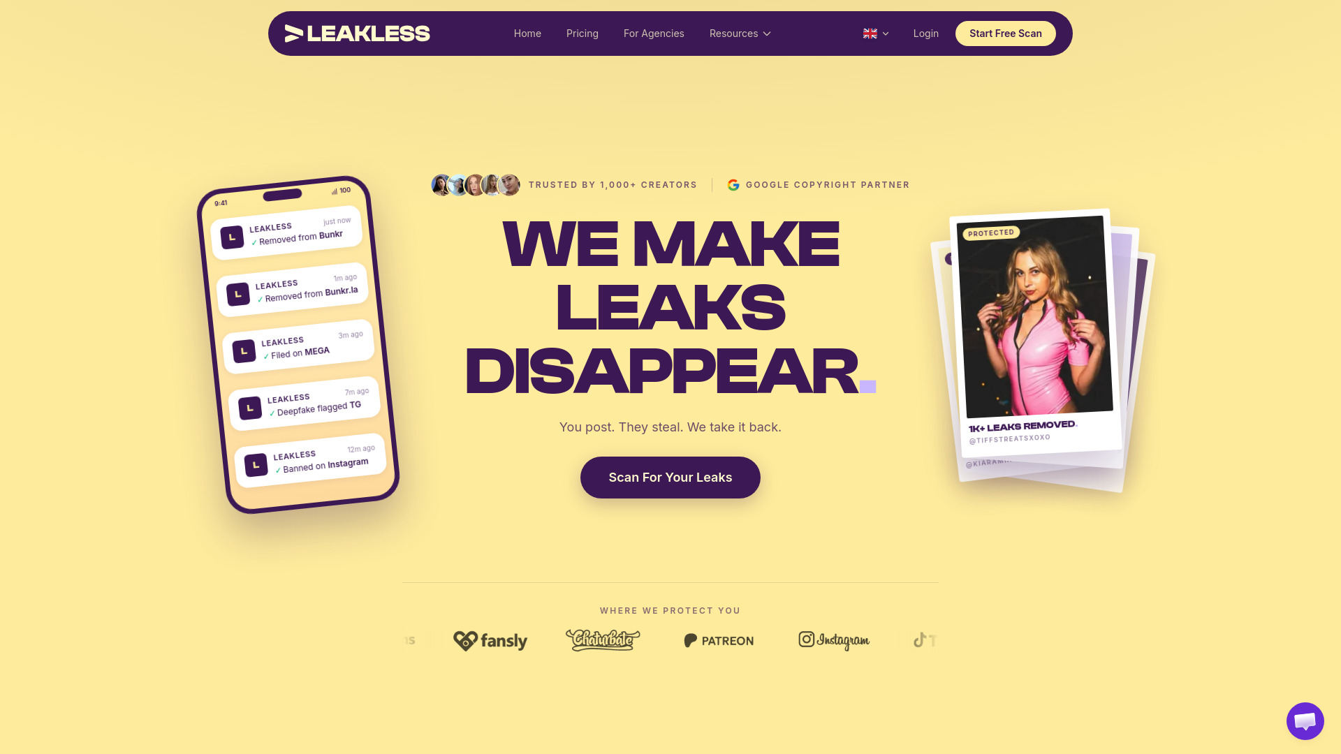 Leakless screenshot