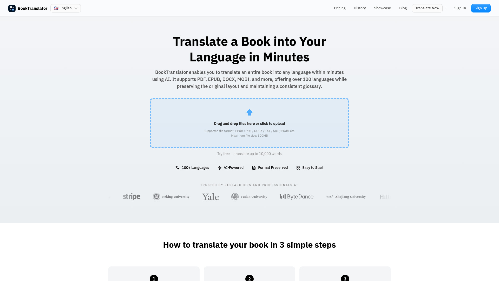BookTranslator screenshot