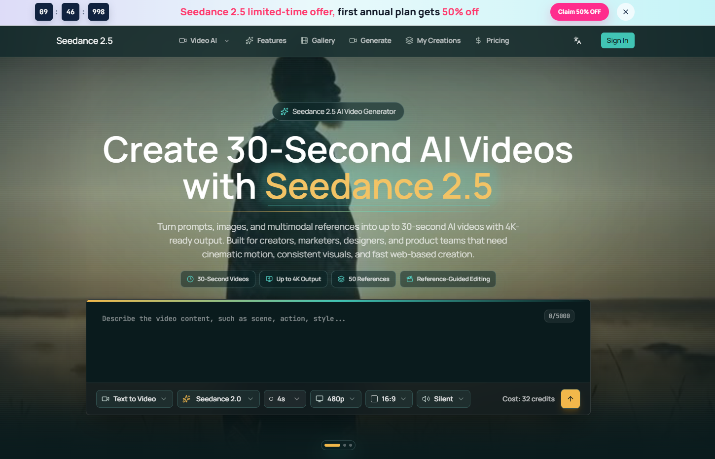 Seedance 2.5 screenshot