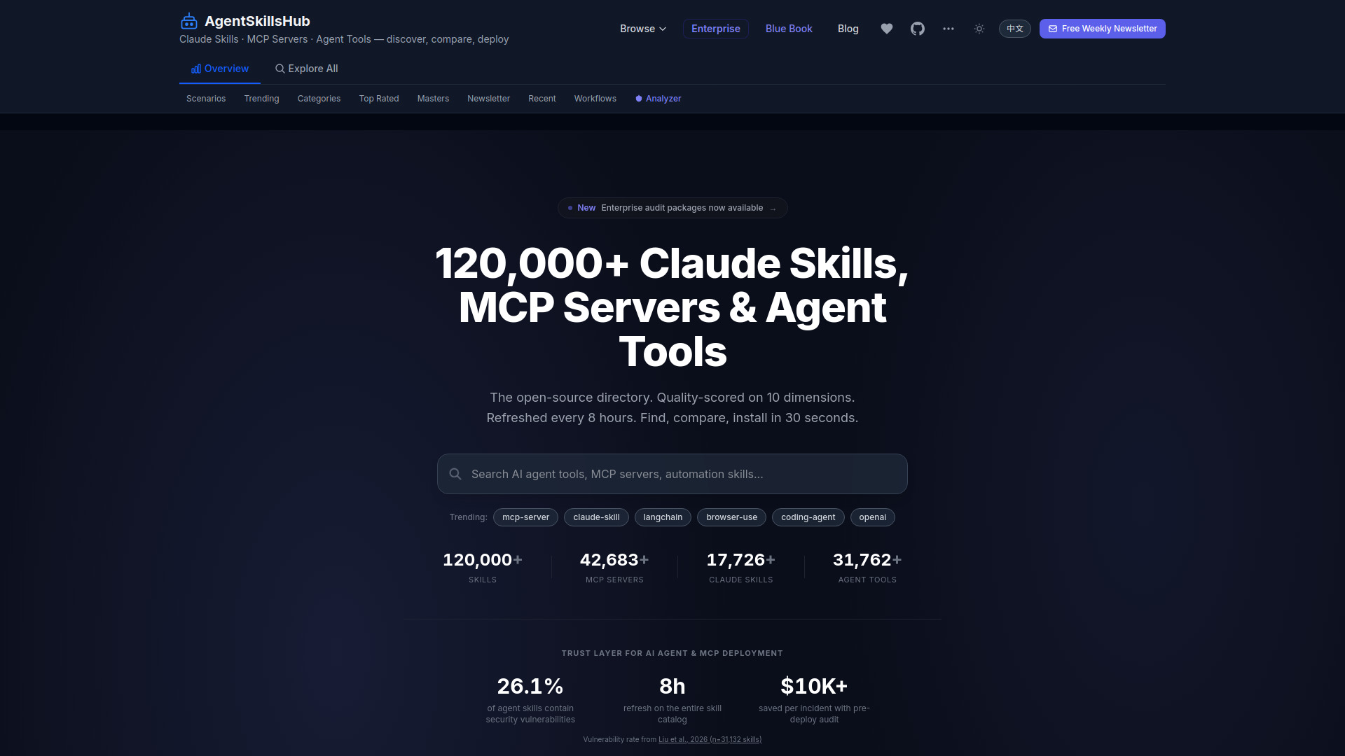 Agent Skills Hub screenshot