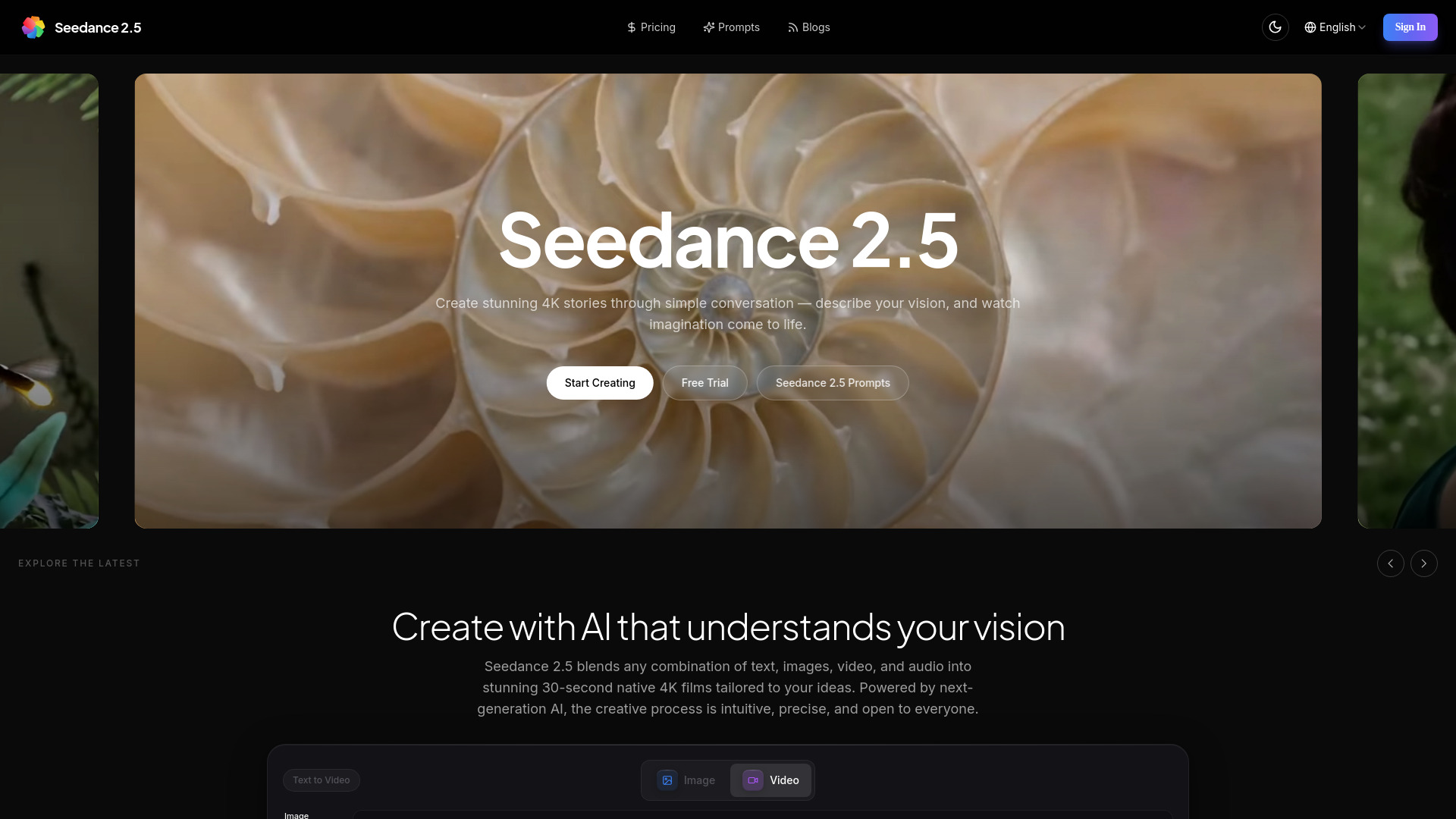 Seedance 2.5 screenshot