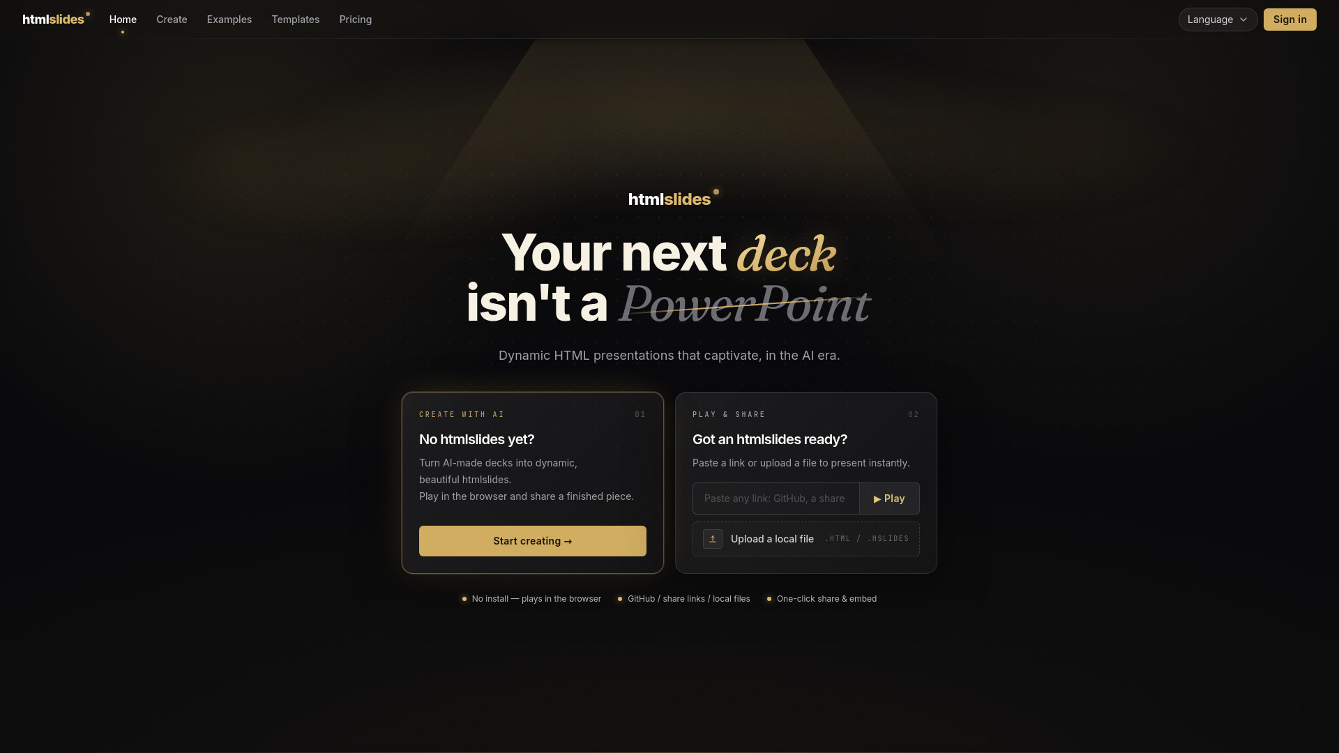 htmlslides screenshot