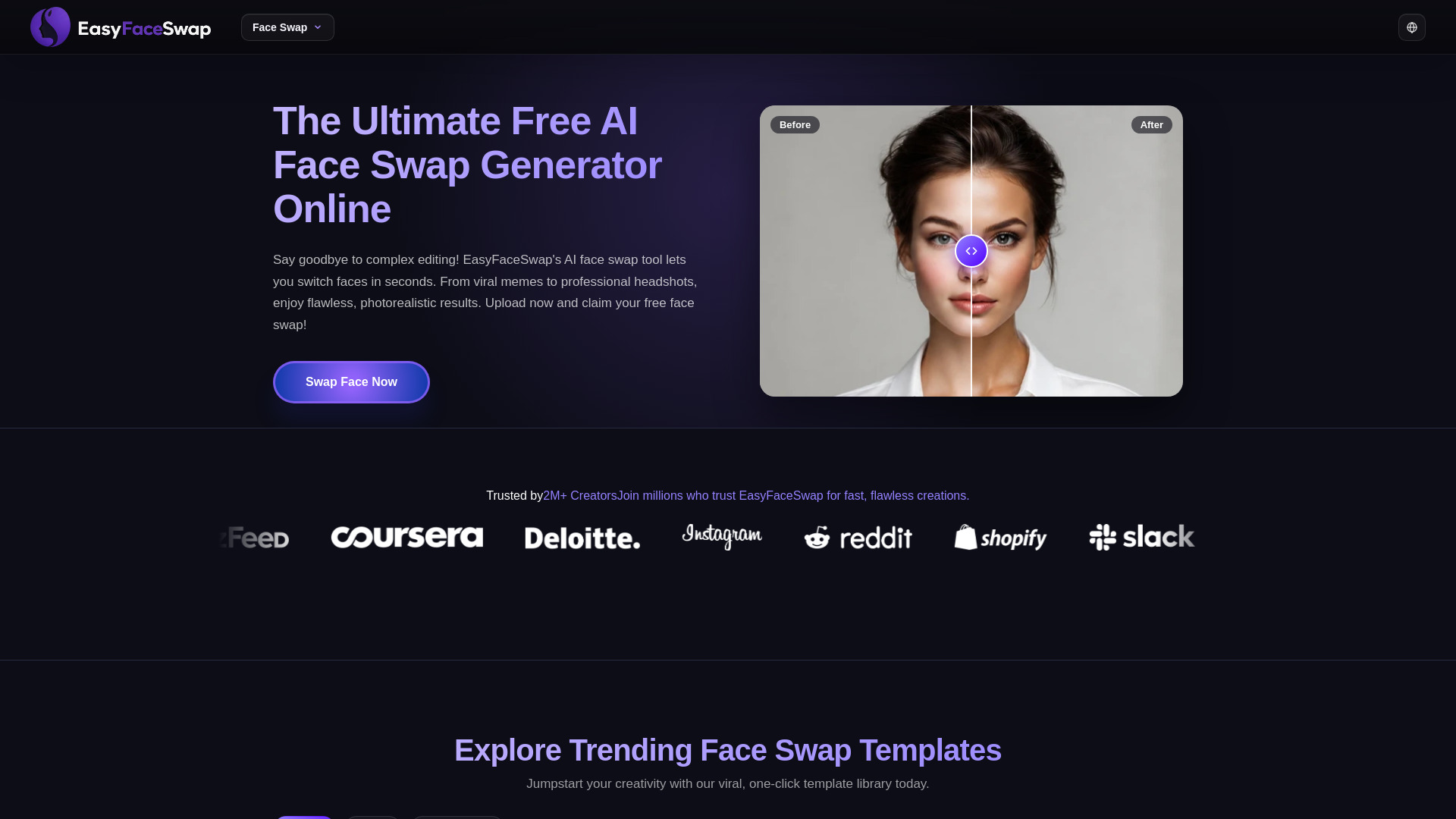 EasyFaceSwap screenshot