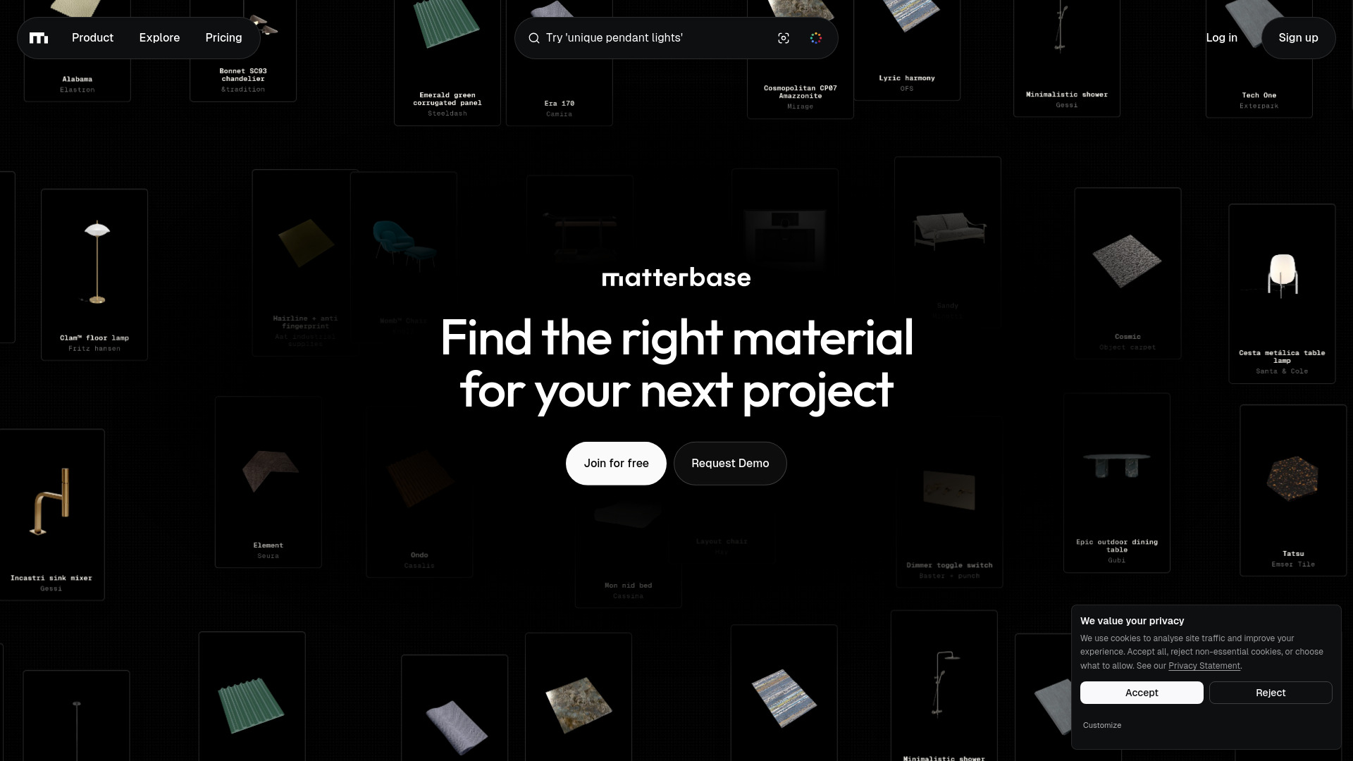 Matterbase screenshot