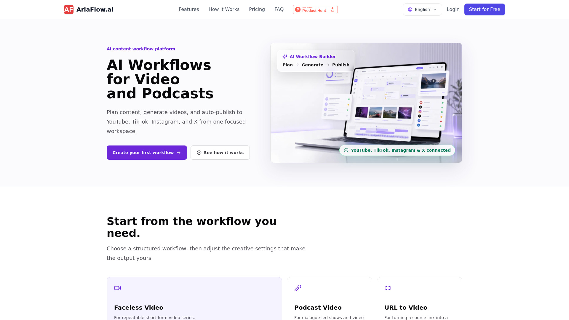 Ariaflow AI screenshot