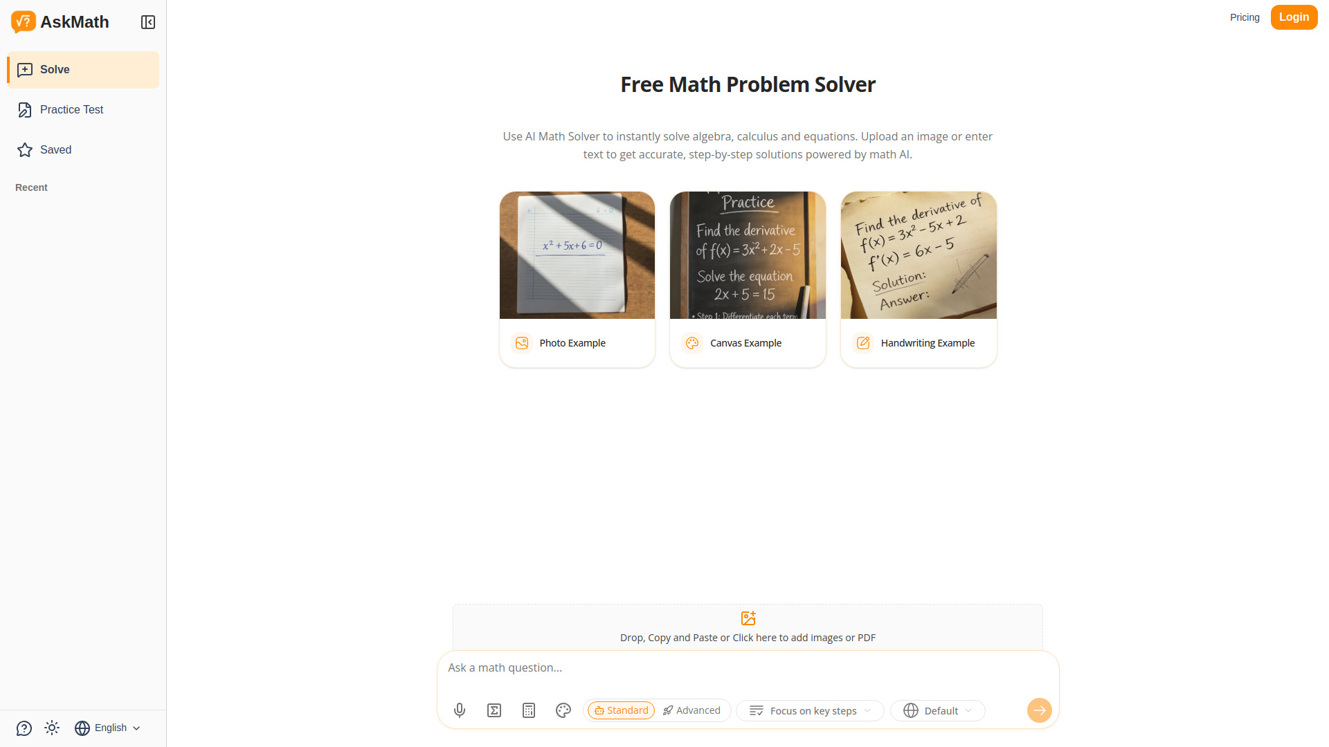 AskMath screenshot