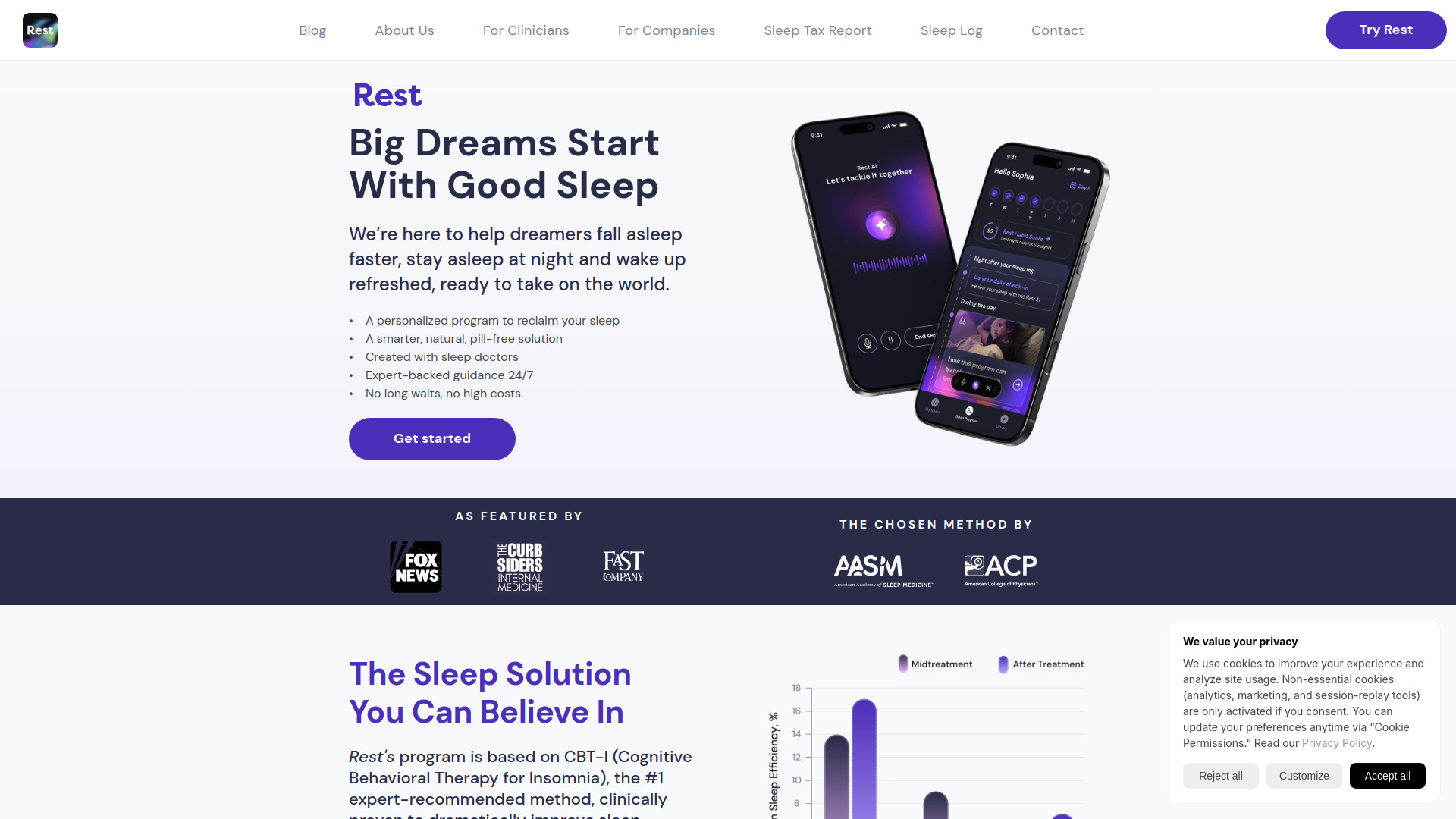 Rest — AI Sleep Coach screenshot