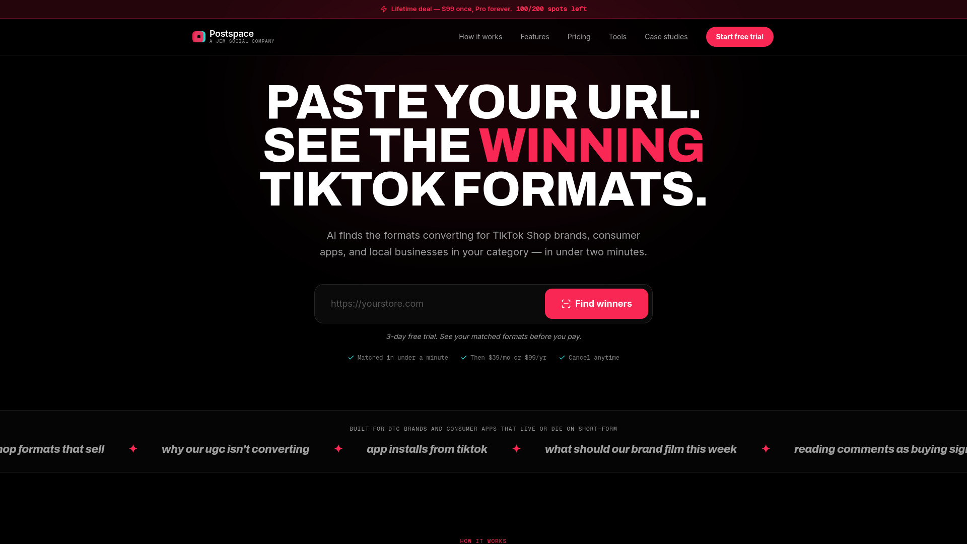 Postspace screenshot