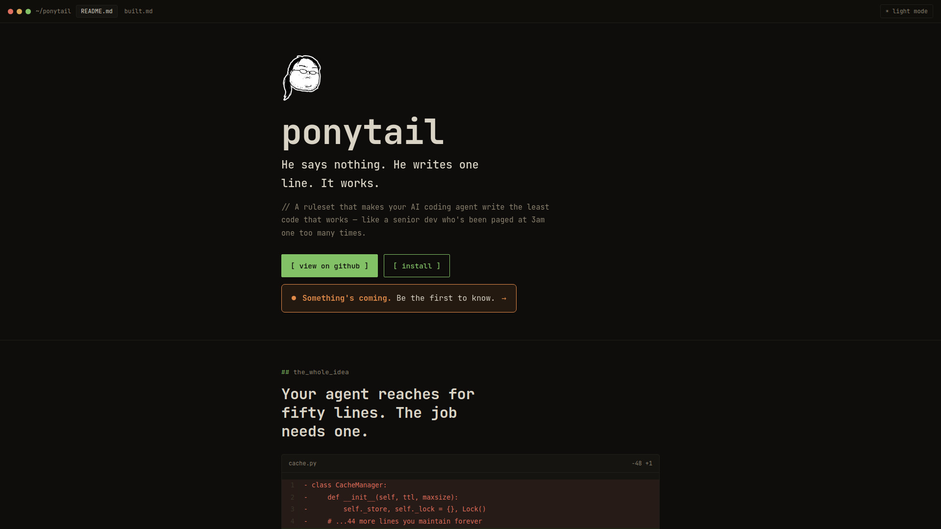 Ponytail screenshot