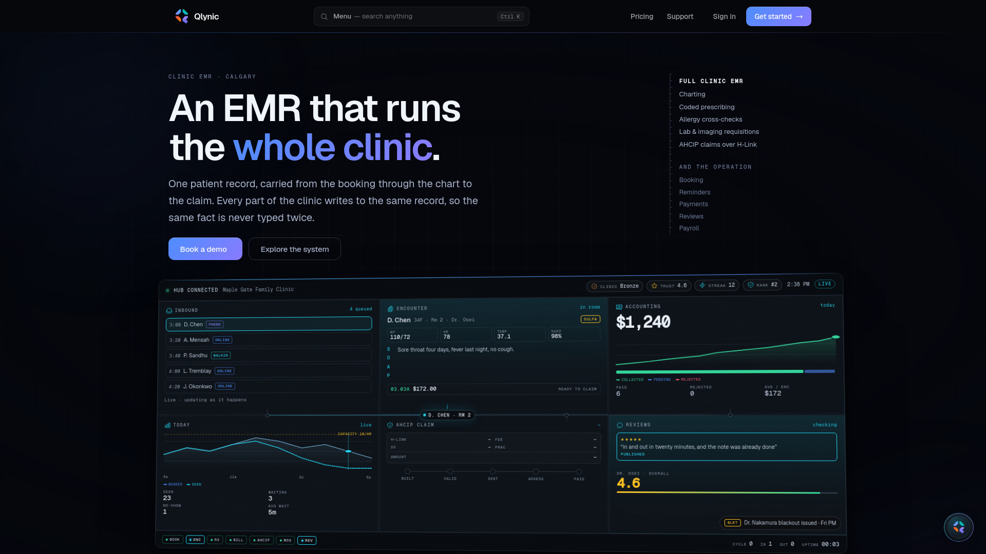 Qlynic screenshot