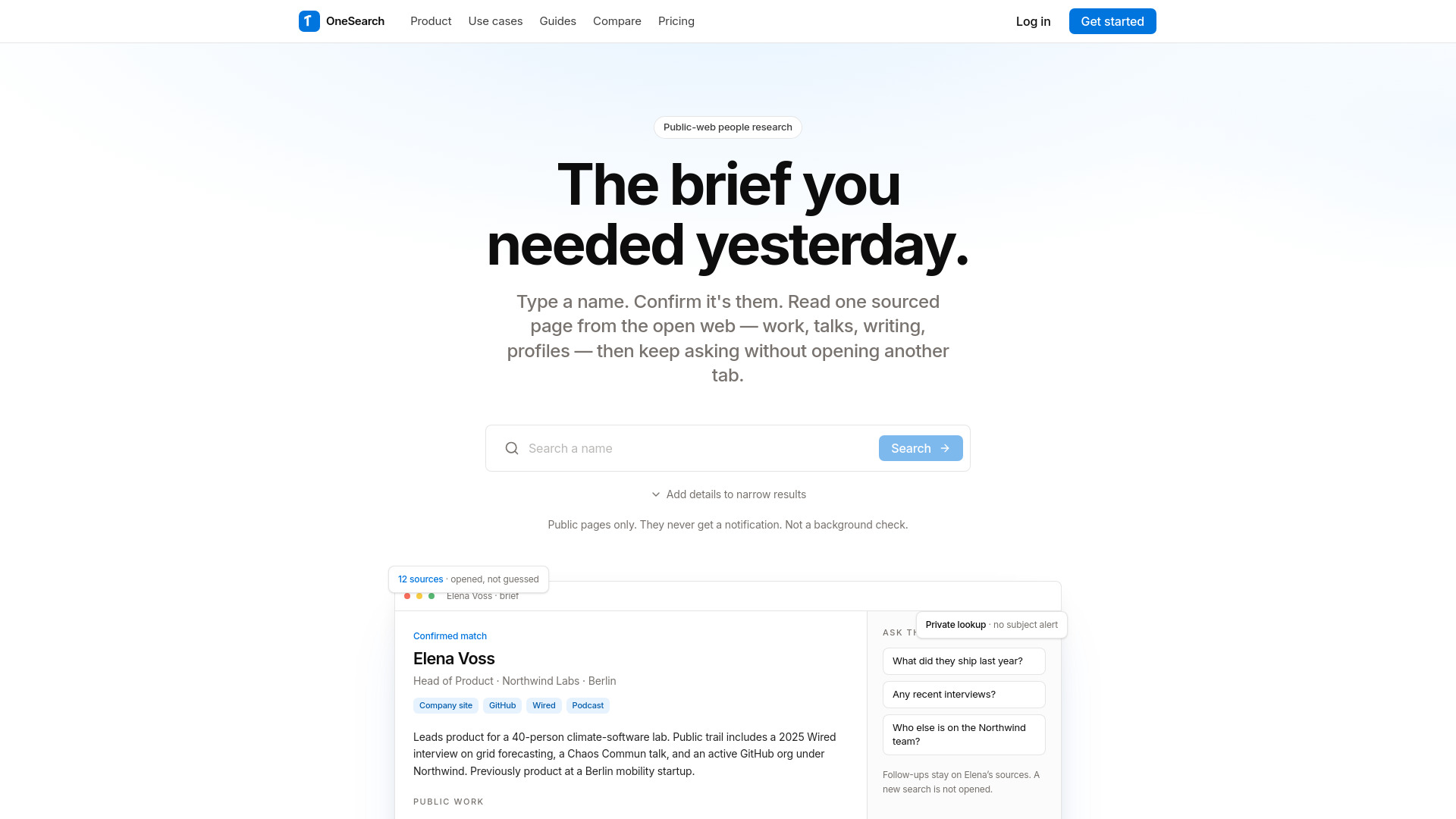 OneSearch - Deepsearch Anyone screenshot