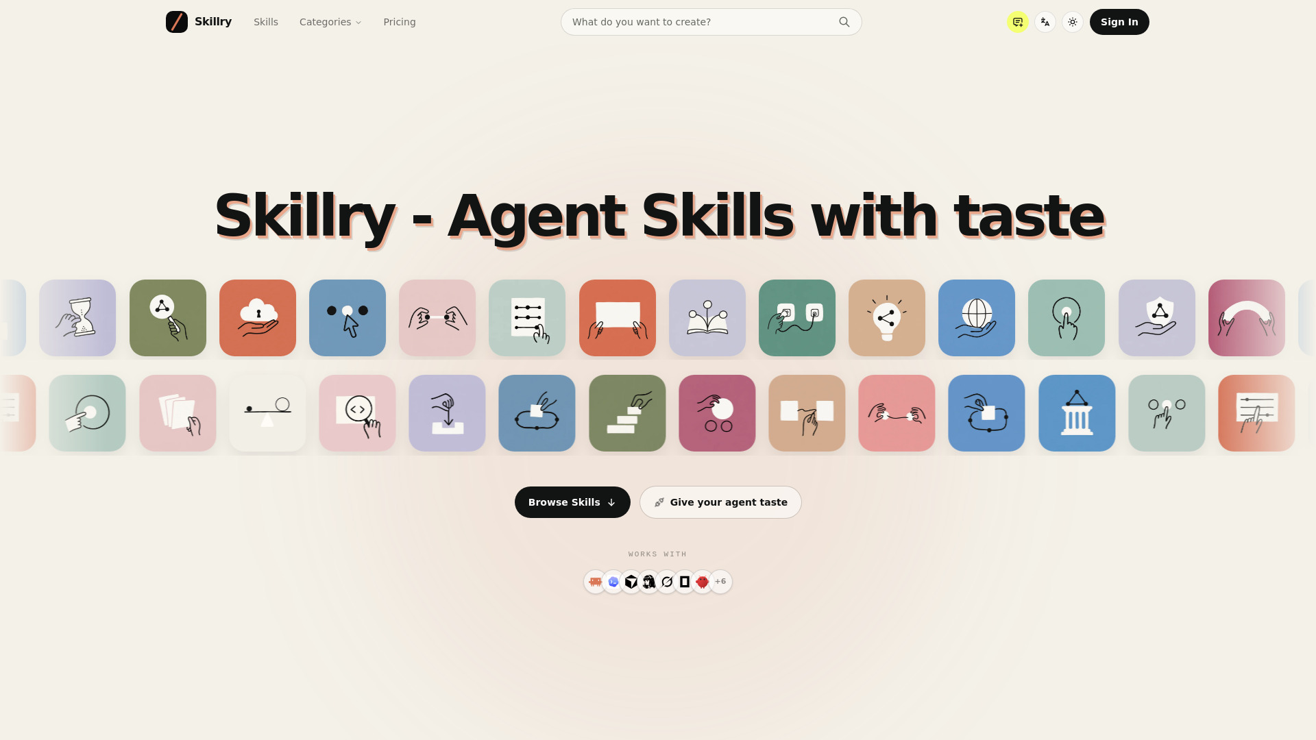 Skillry screenshot