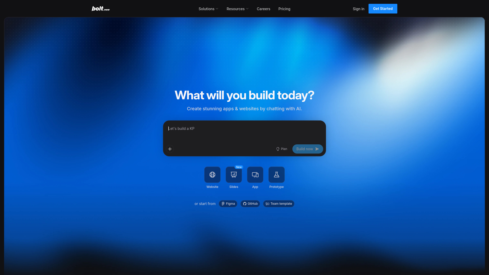 Bolt AI Builder screenshot