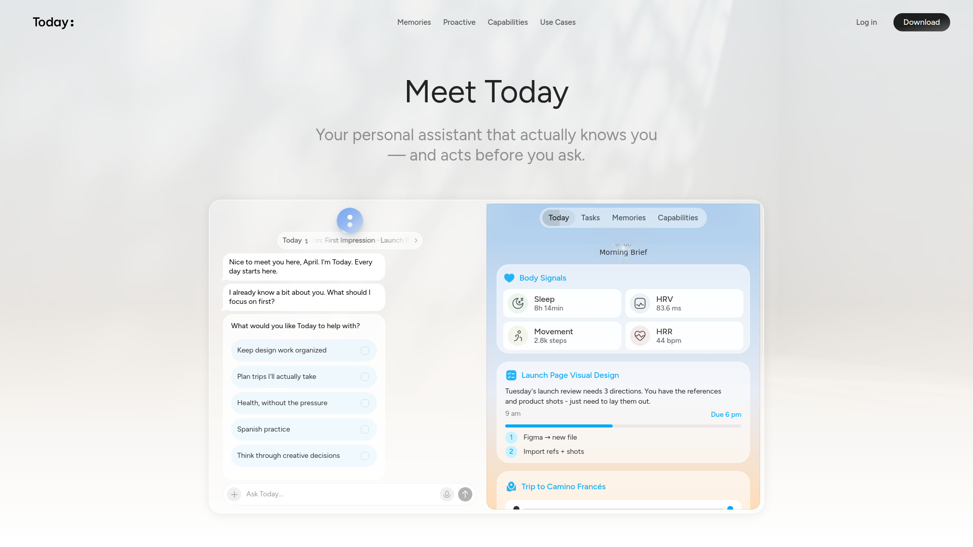 Today AI screenshot
