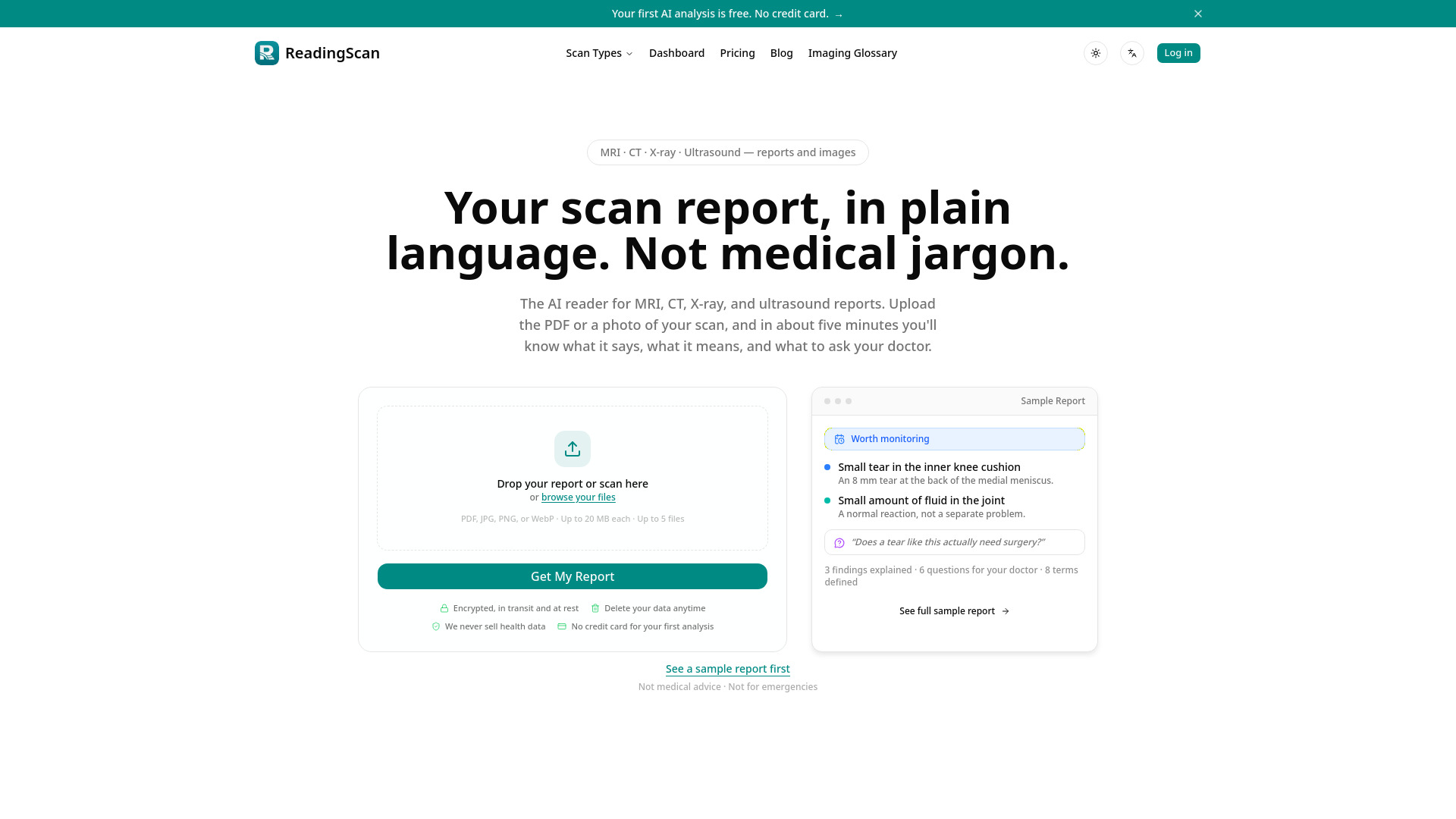 ReadingScan screenshot