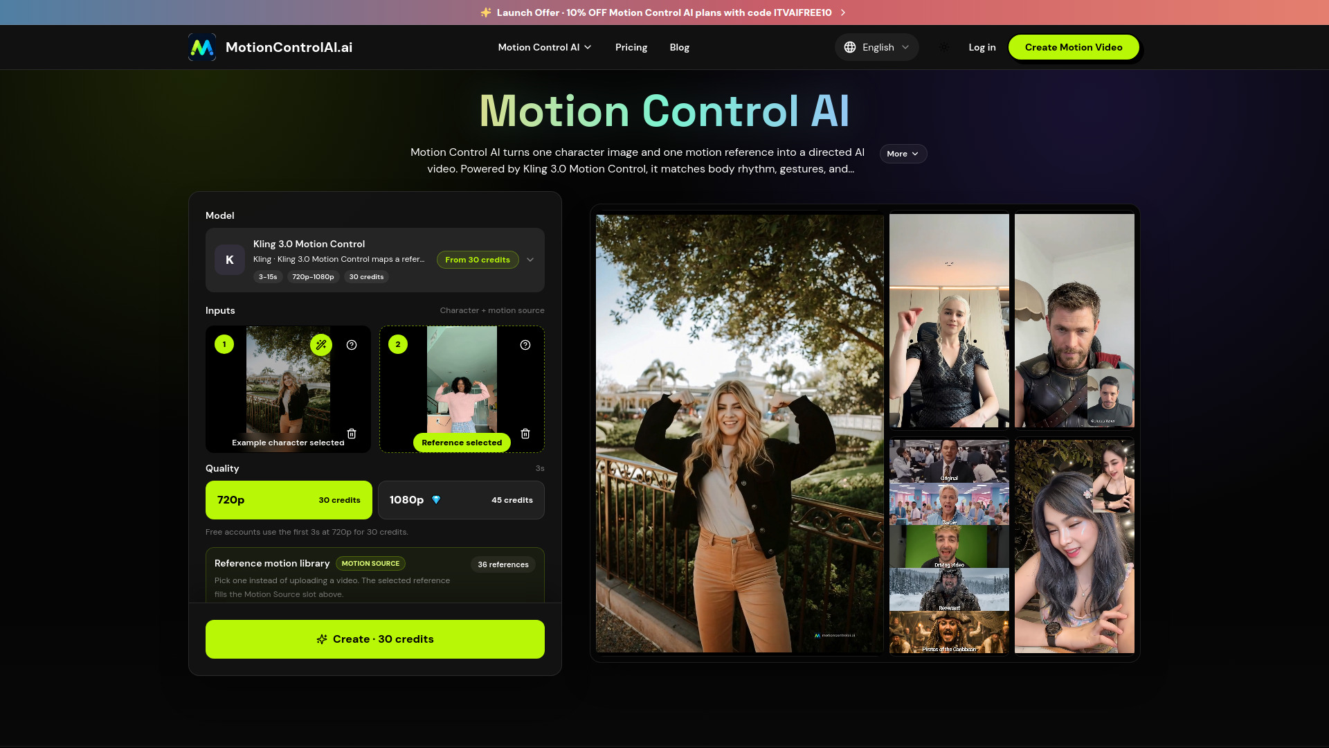 Motion Control AI screenshot
