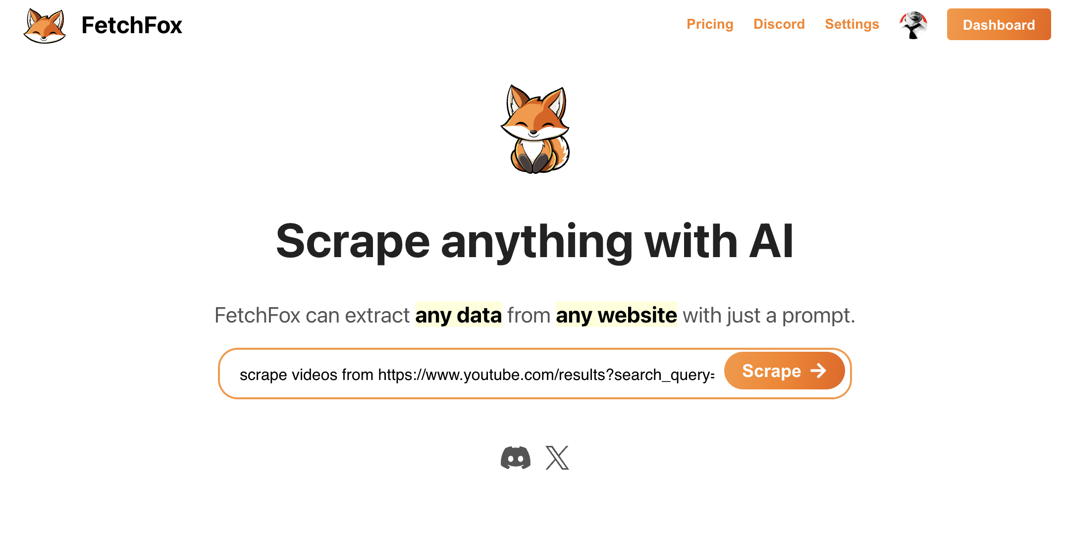FetchFox screenshot